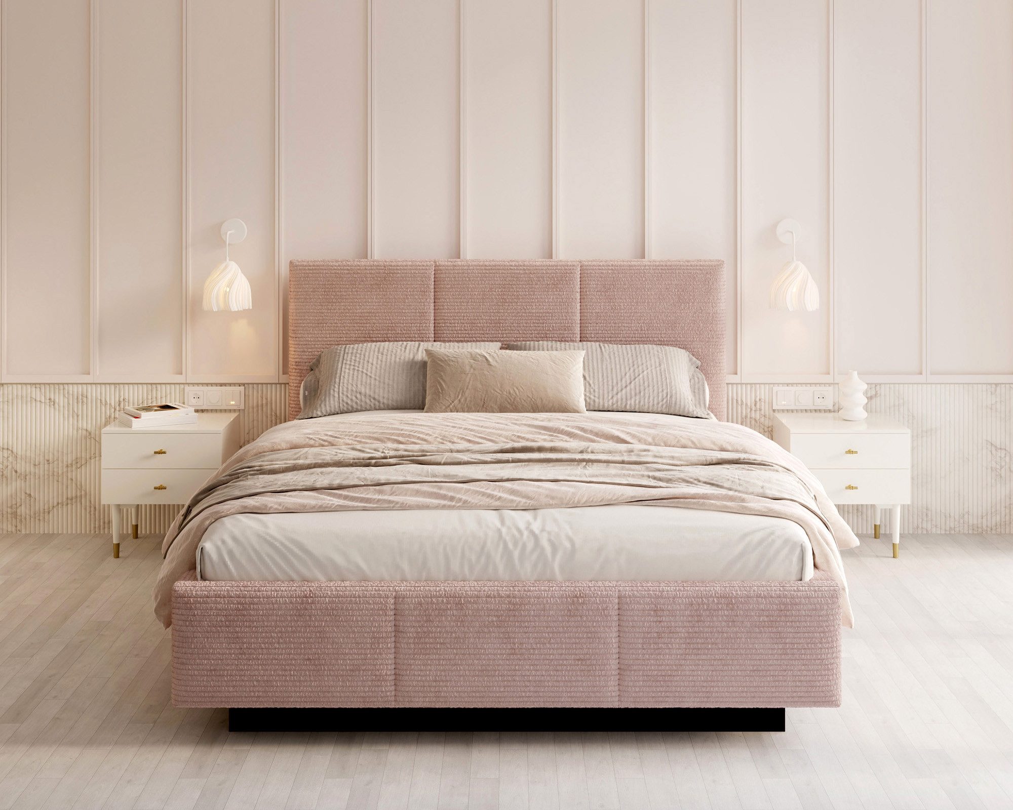 FDM Polsterbett 90x200, 120x200, 140x200, 160x200, 180x200cm Stauraumbett Bettgestell (MADE IN EU - mit hochwertigem Velours Bezug Trinity, Bettrahmen, Bett, Optional mit Matratze bestellbar, mit großen gepolsterten Kopfteil, mit Bettkasten zum aufklappen), Metallrahmen mit Lattenrost, hydraulische Klappfunktion für Stauraum