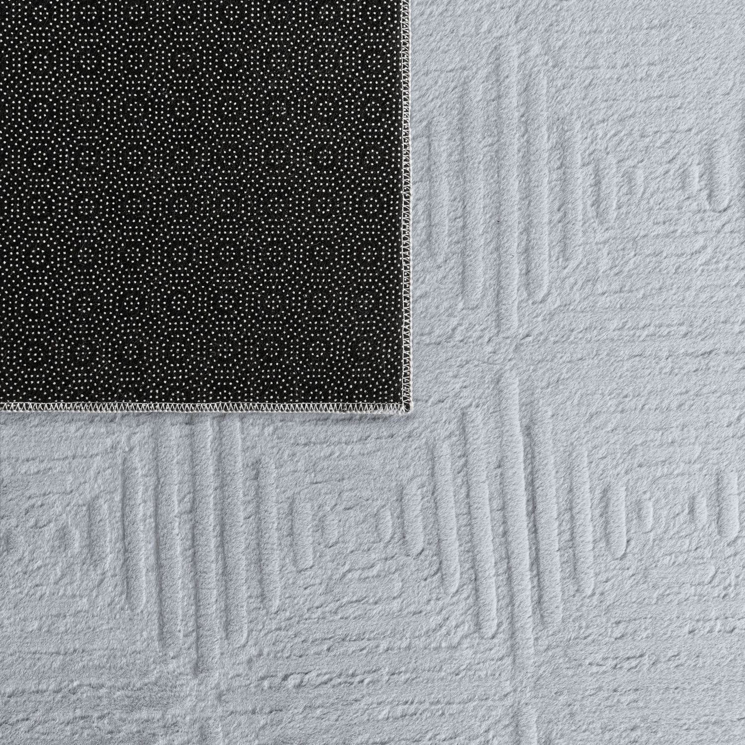 Teppich Wohnzimmer Teppich Esszimmer Home, Skandi, mm Geometrisches Grau Taupe Höhe: Muster 14 eckig, Kurzflor TT