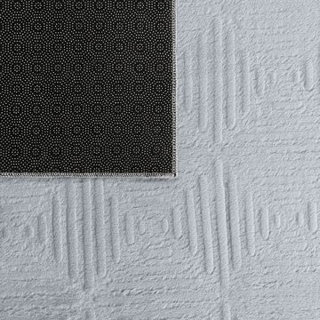 Teppich Wohnzimmer Teppich Esszimmer Kurzflor Geometrisches Muster Skandi, TT Home, Läufer, Höhe: 14 mm