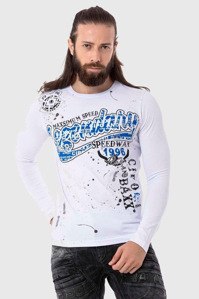 Cipo & Baxx T-Shirt Sweatshirts mit coolem Effekt-Print günstig online kaufen