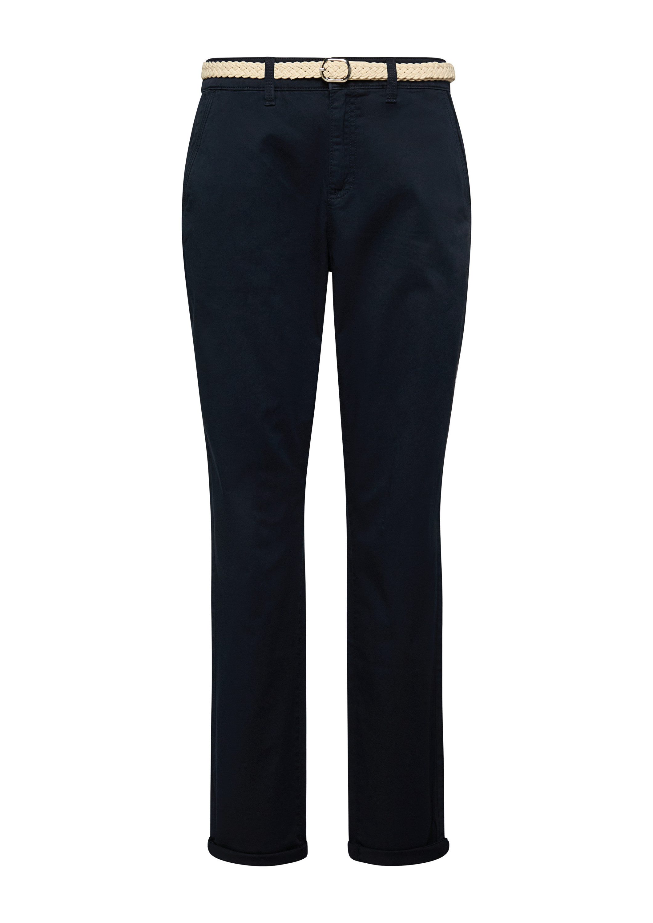 s.Oliver Chinos Hose Gewaschene Chino mit Gürtel
