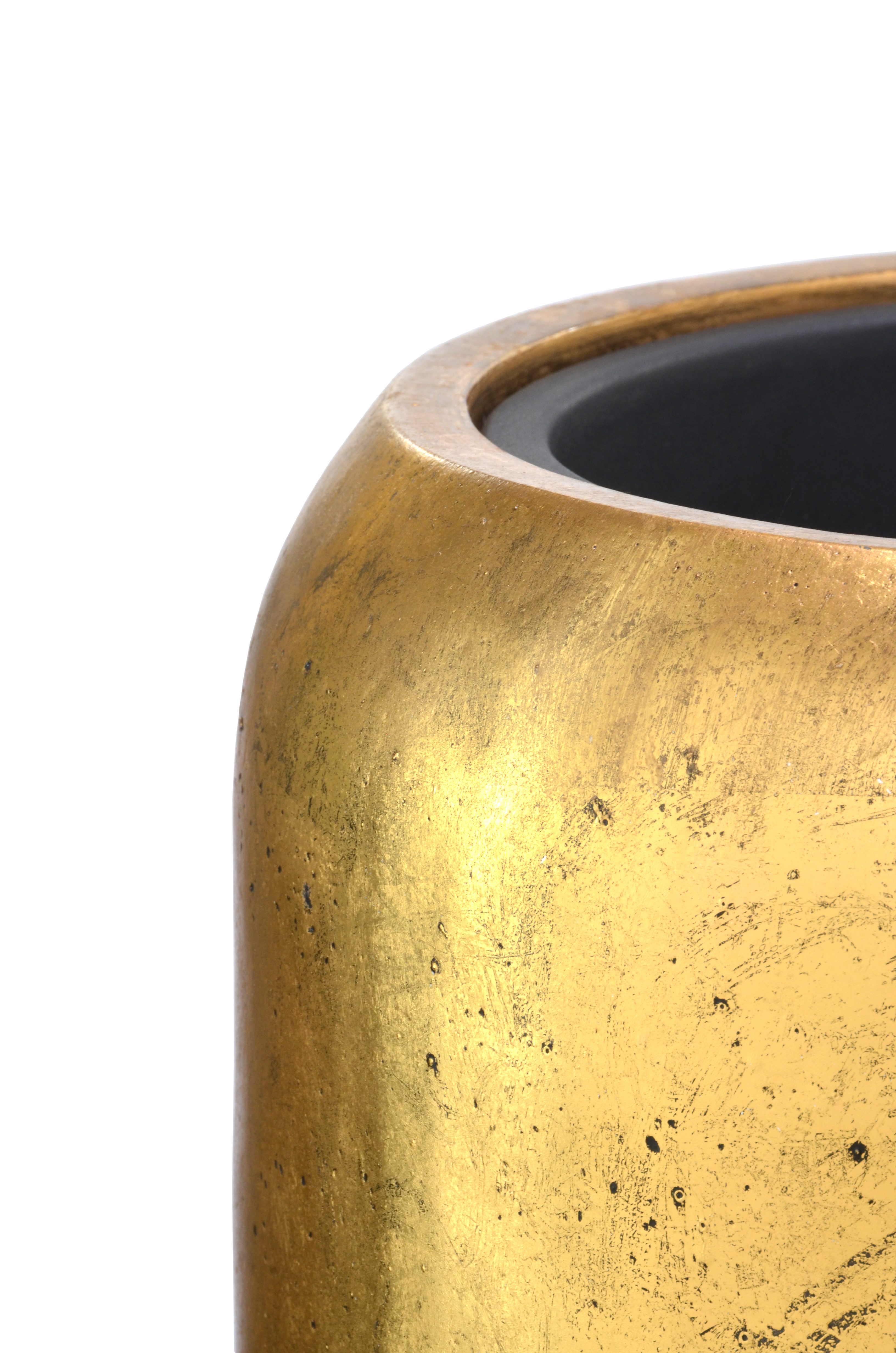Flingora Bodenvase Cleo, mit Einsatz - Fiberglas - Indoor - Gold - Höhe 51 cm
