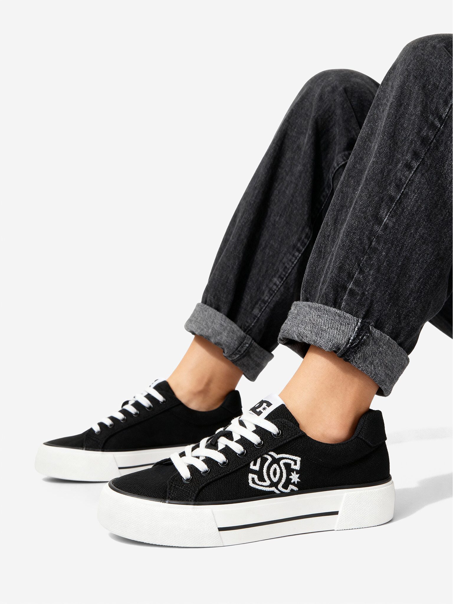 DC Shoes Dc Shoes Damen-Sneakers Schwarz SS25-3C098 Sneaker