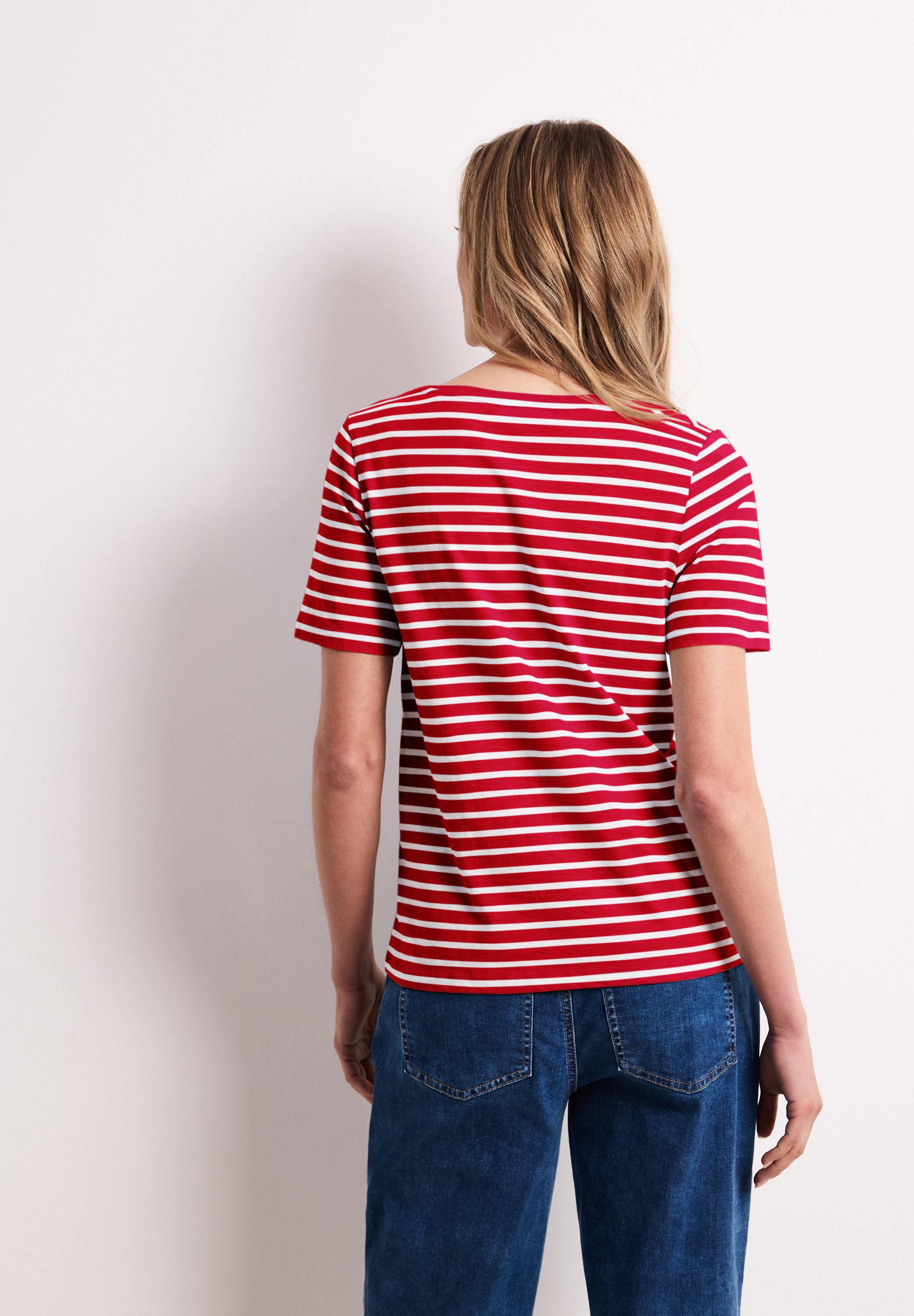 STREET ONE T-Shirt mit abgerundetem V-Ausschnitt – Bild 2 von 5