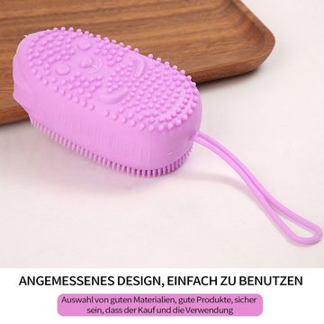 MAGICSHE Körperbürste Silikon-Badebürste Massage Duschbürste, 2-tlg.