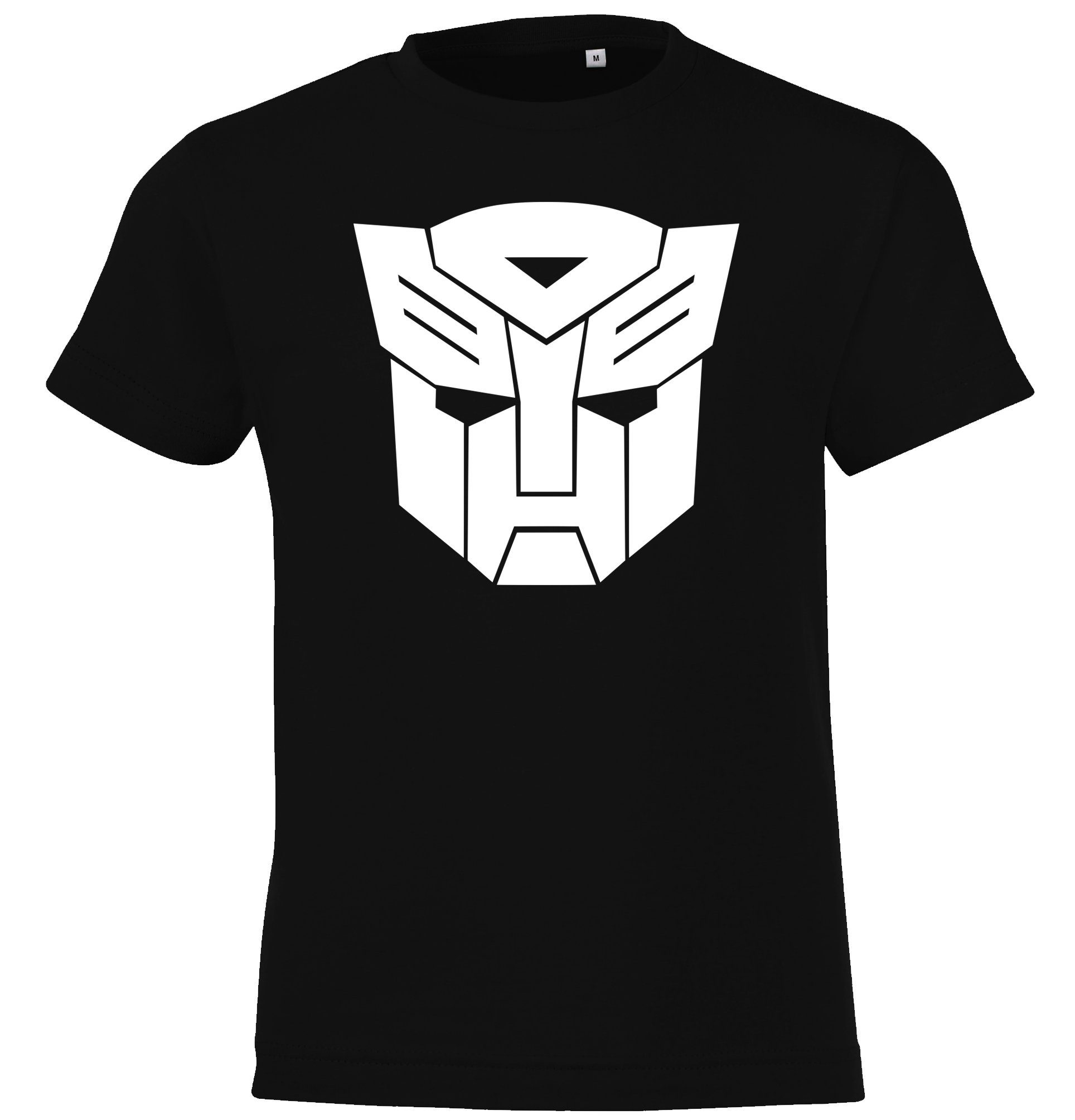 Youth Designz Schwarz mit trendigem T-shirt Autobot T-Shirt Kinder Frontprint