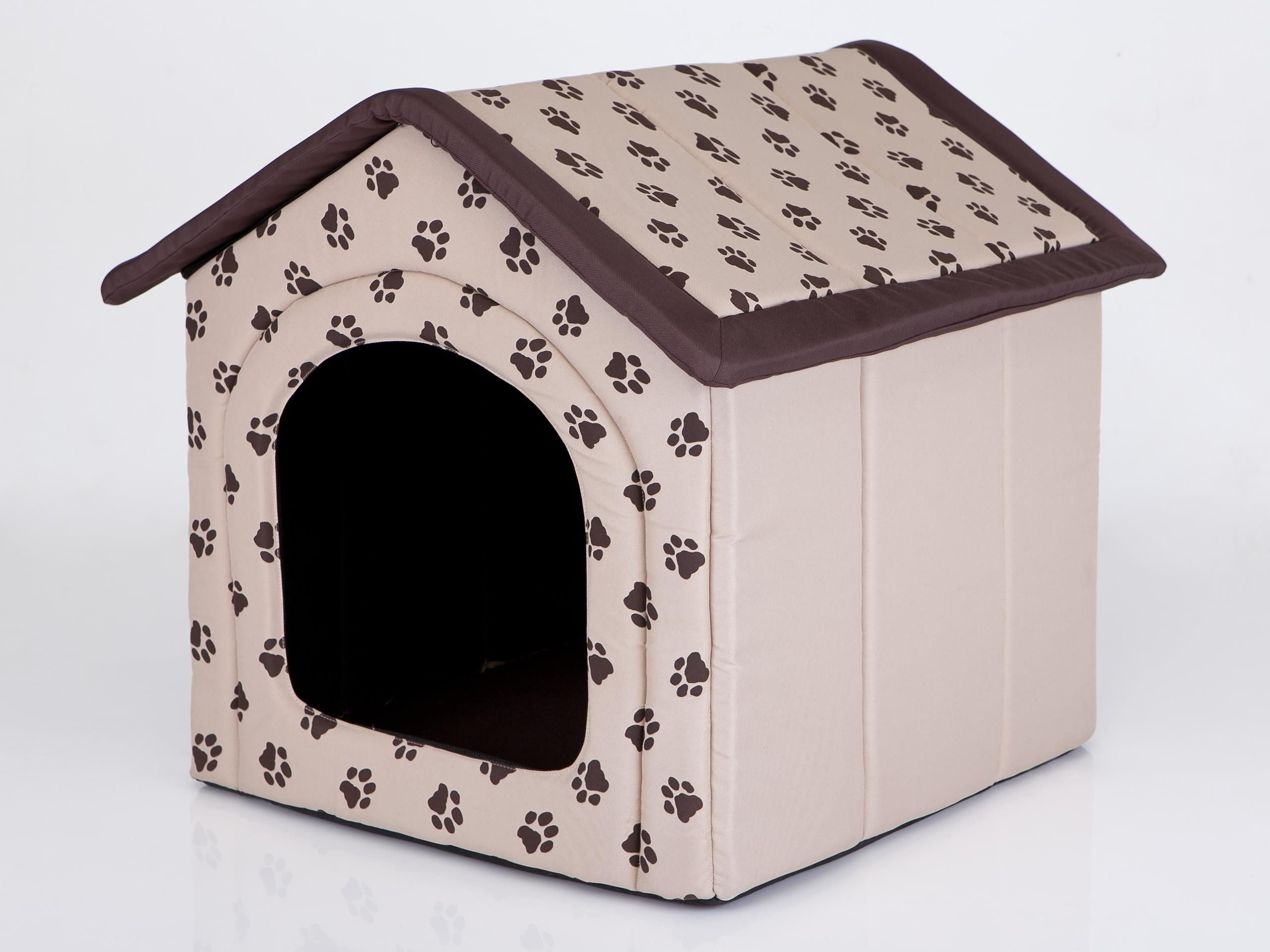 Hobbydog Hundehütte Hundehöhle Tierbett mit Reißverschlussdach, faltbar und pflegeleicht, Schaumstoffwände, wasserabweisend, 6 Größen