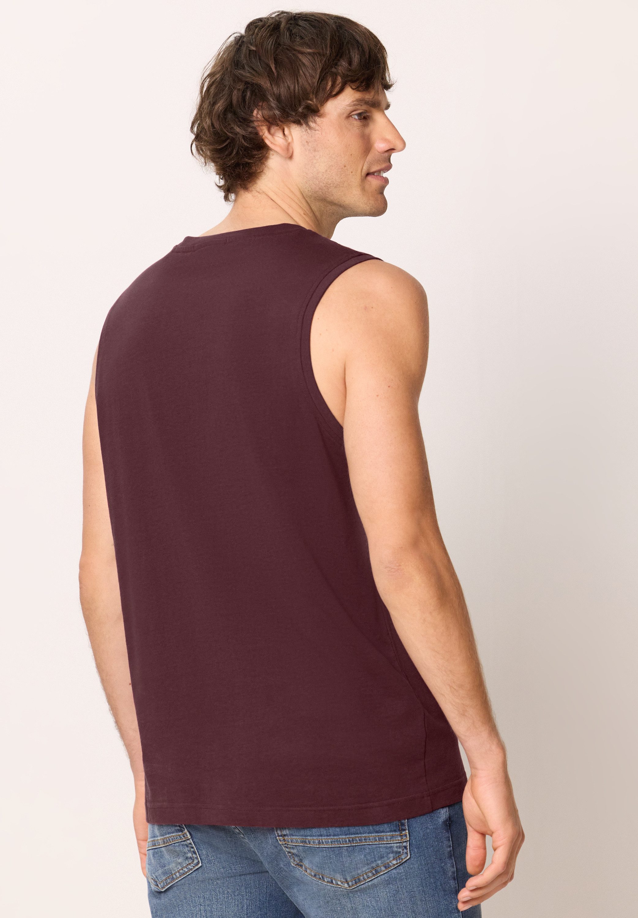 STREET ONE MEN Tanktop aus reiner Baumwolle