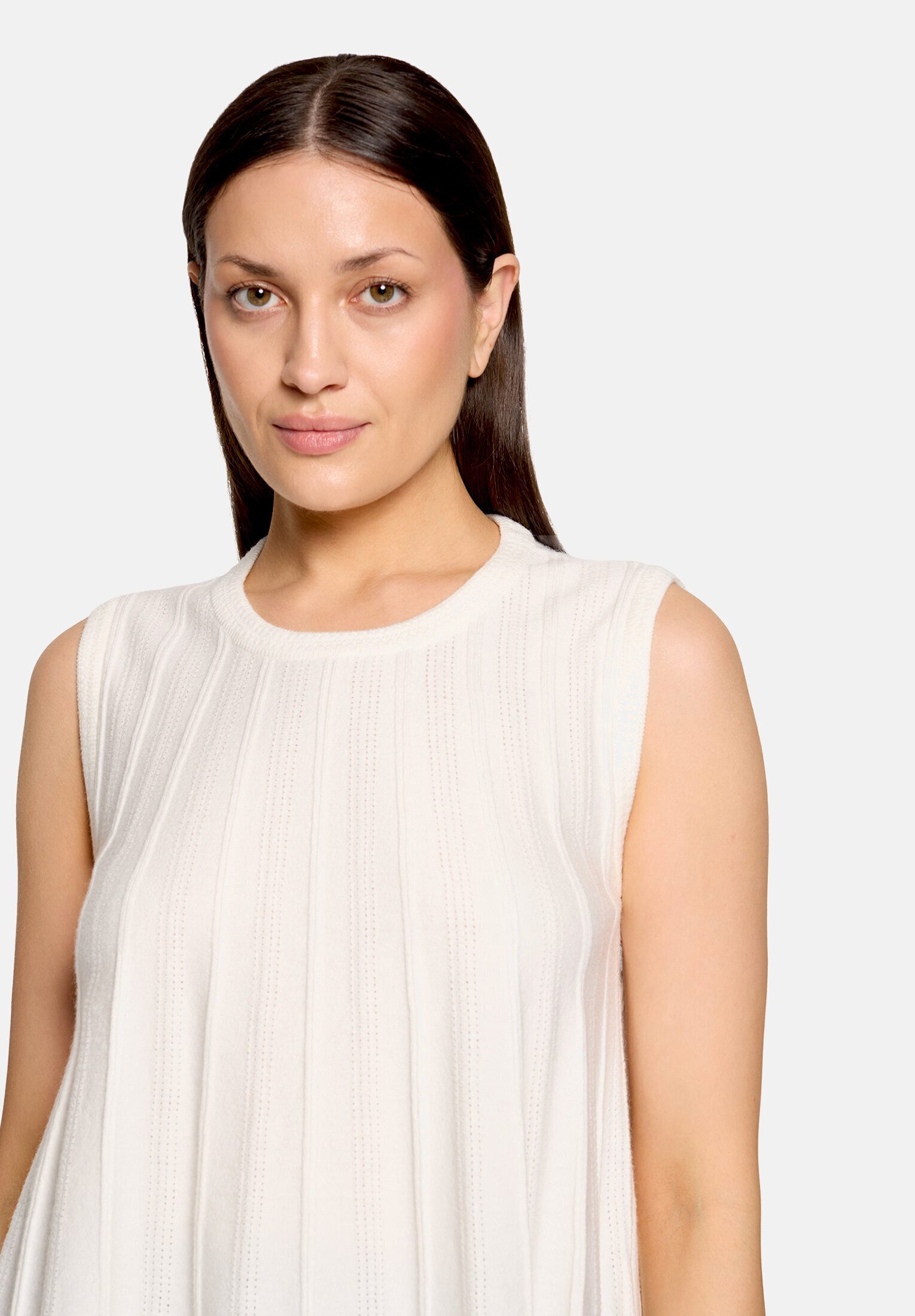 Cartoon Stricktop Damen mit Rundhalsausschnitt