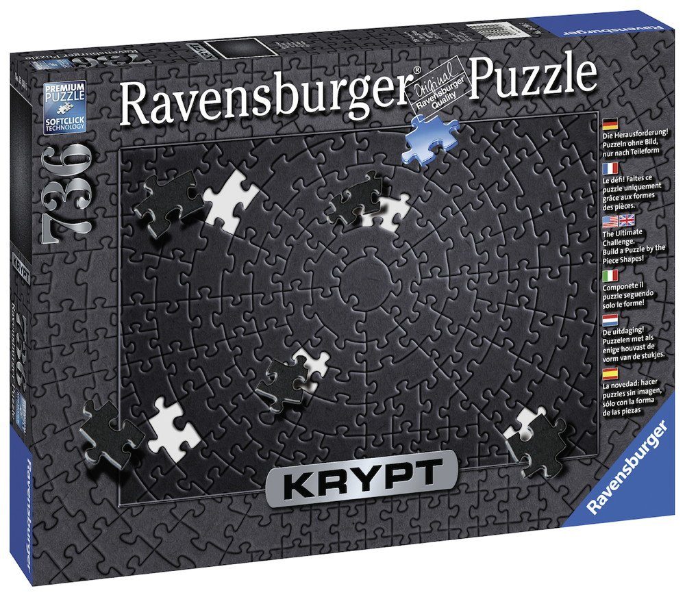 Ravensburger Пазлы 736 Teile Ravensburger Пазлы Krypt Black 15260, 736 Пазлыteile