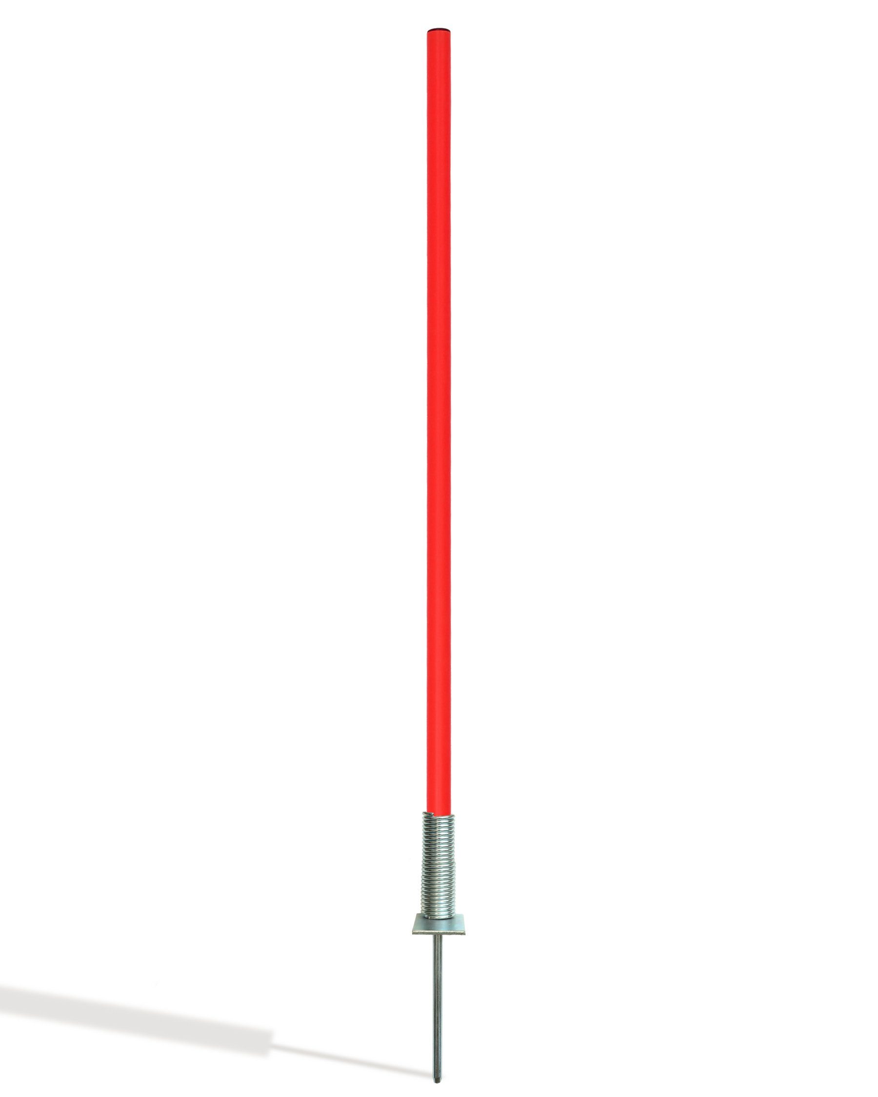 Agility-Slalom Kippfuß Slalomset mit Stange 100 cm Farbe Rot