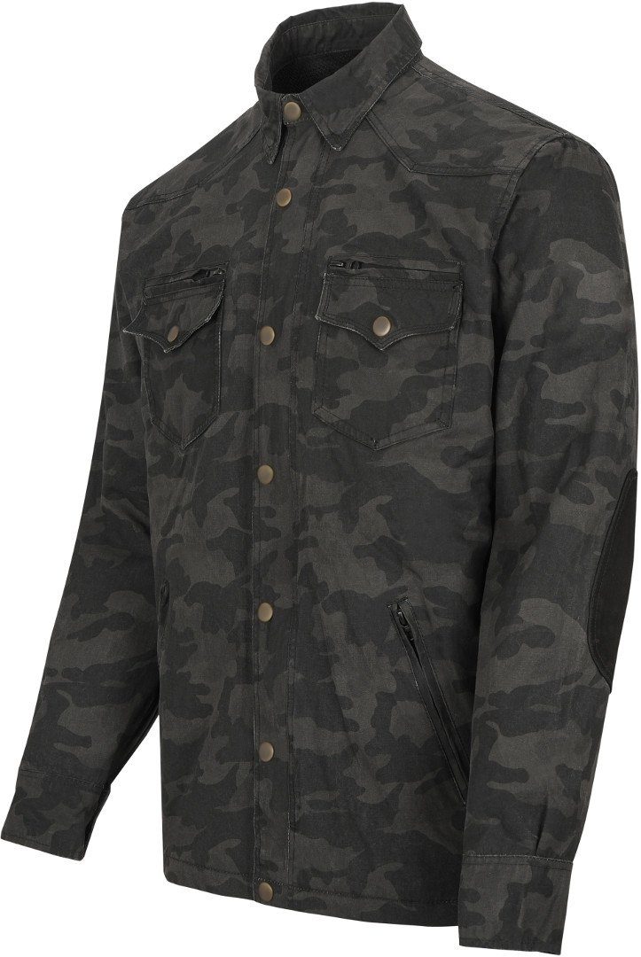 Darkcamo Motorradjacke Bores Militaryjack Motorradhemd