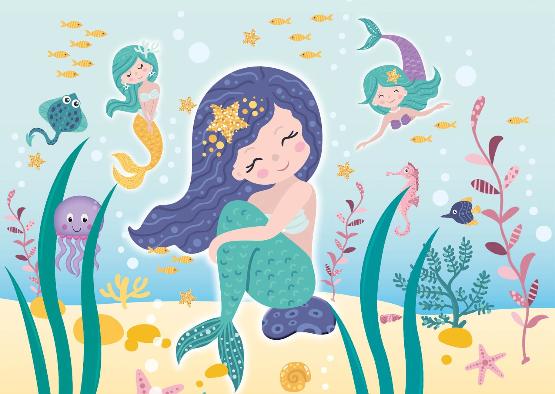 Kleine Meerjungfrau Einladungskarten Einladung Kiids