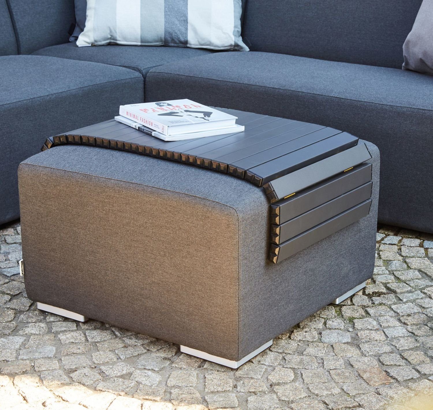 Siena Garden Servierplatte Rolltablett Delano, 40x89x2 cm Serviertablett Dekotablett Ablagefläche