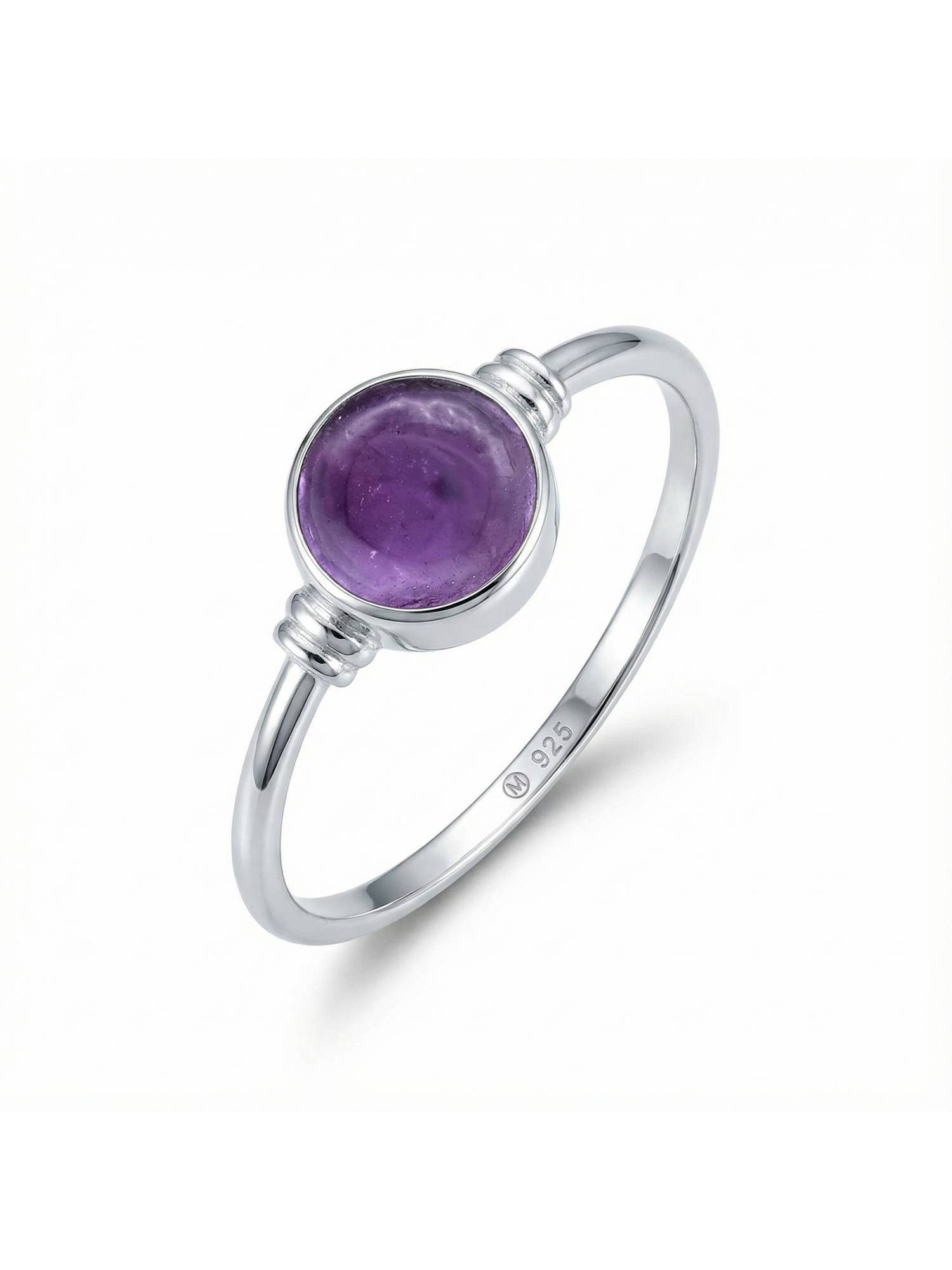 Silberring TOLU aus 925 Silber mit Amethyst