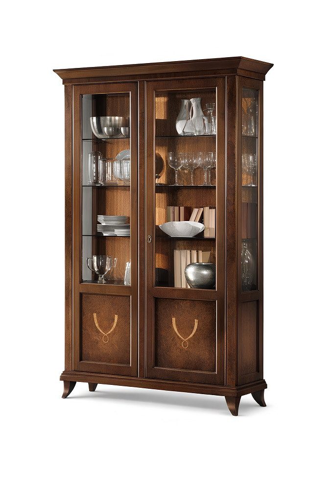 JVmoebel Glasvitrine Klassische Vitrine im eleganten Design für stilvolle Wohnräume Made in Europa