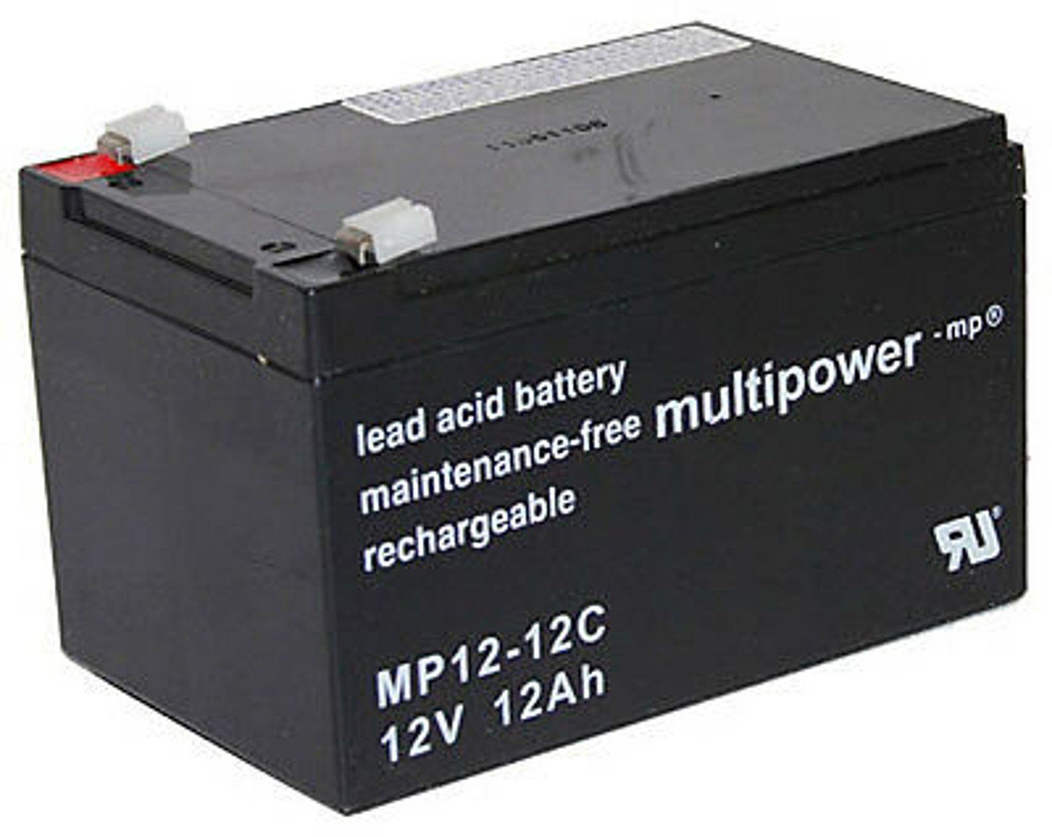 Multipower Bohrfutter Multipower Blei-Akku MP12-12C Pb 12V / 12Ah Zyklenfest, Faston 6,3