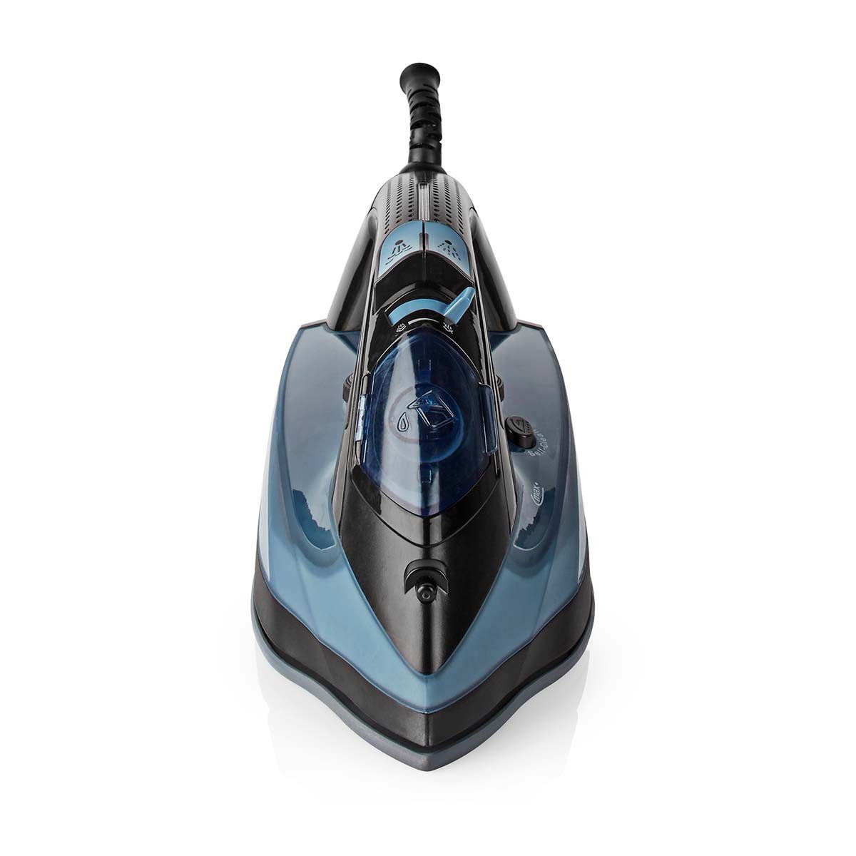 Nedis Dampfbürste IRON2000, 2600 W, Keramiksohle, Vertikaldampf, für große Wäschemengen, Auto-Abschaltung
