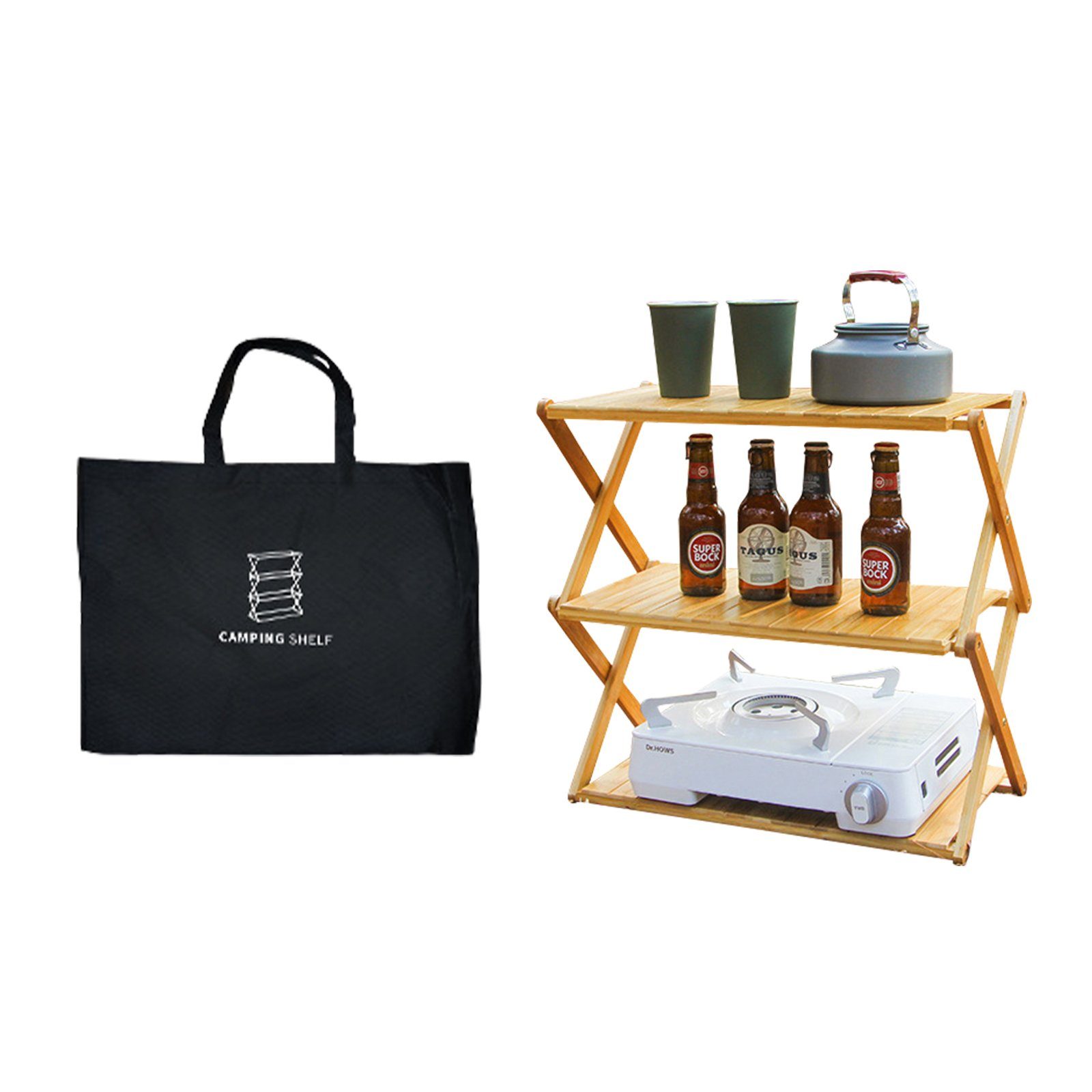 TWSOUL Regal Tragbares Lagerregal für den günstig online kaufen