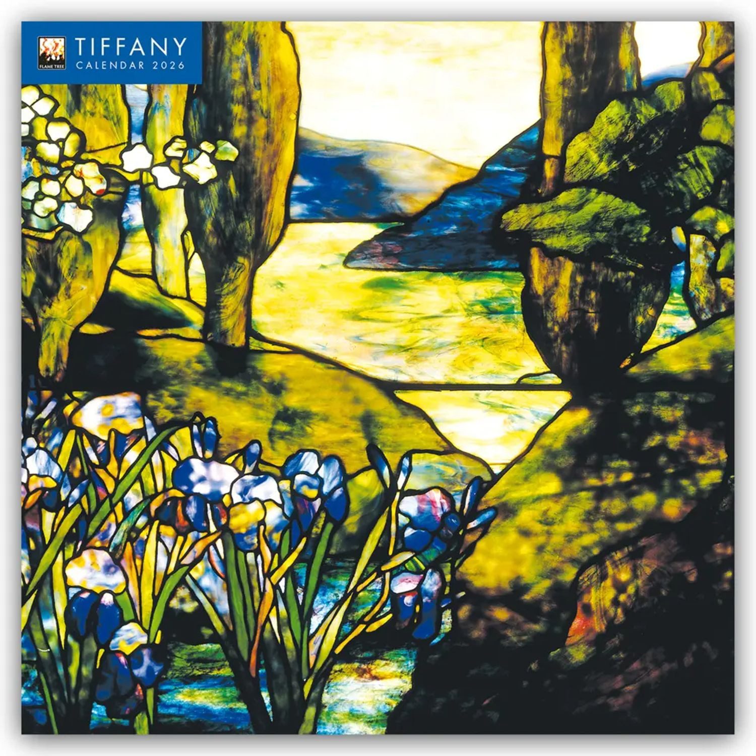 Wandkalender Tiffany Kunstkalender 2026 - Original Flame Tree...