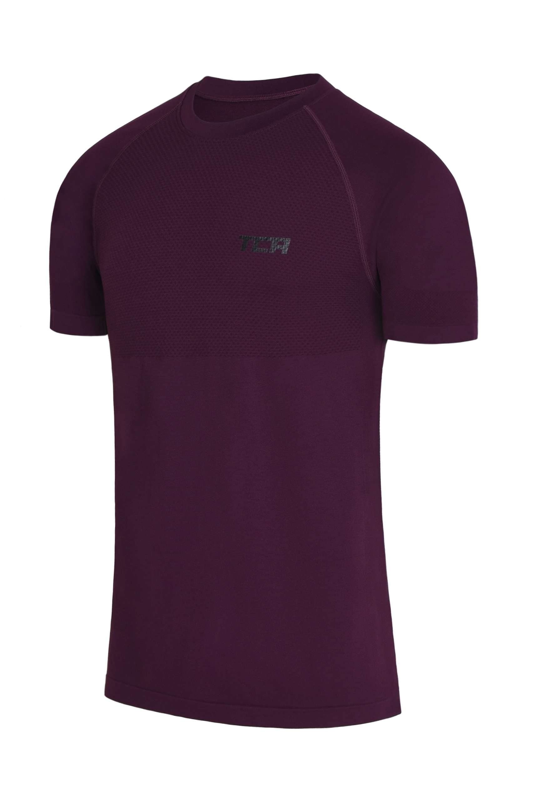 TCA Trainingsshirt TCA Herren SuperKnit Laufshirt - Lila, M (1-tlg) günstig online kaufen
