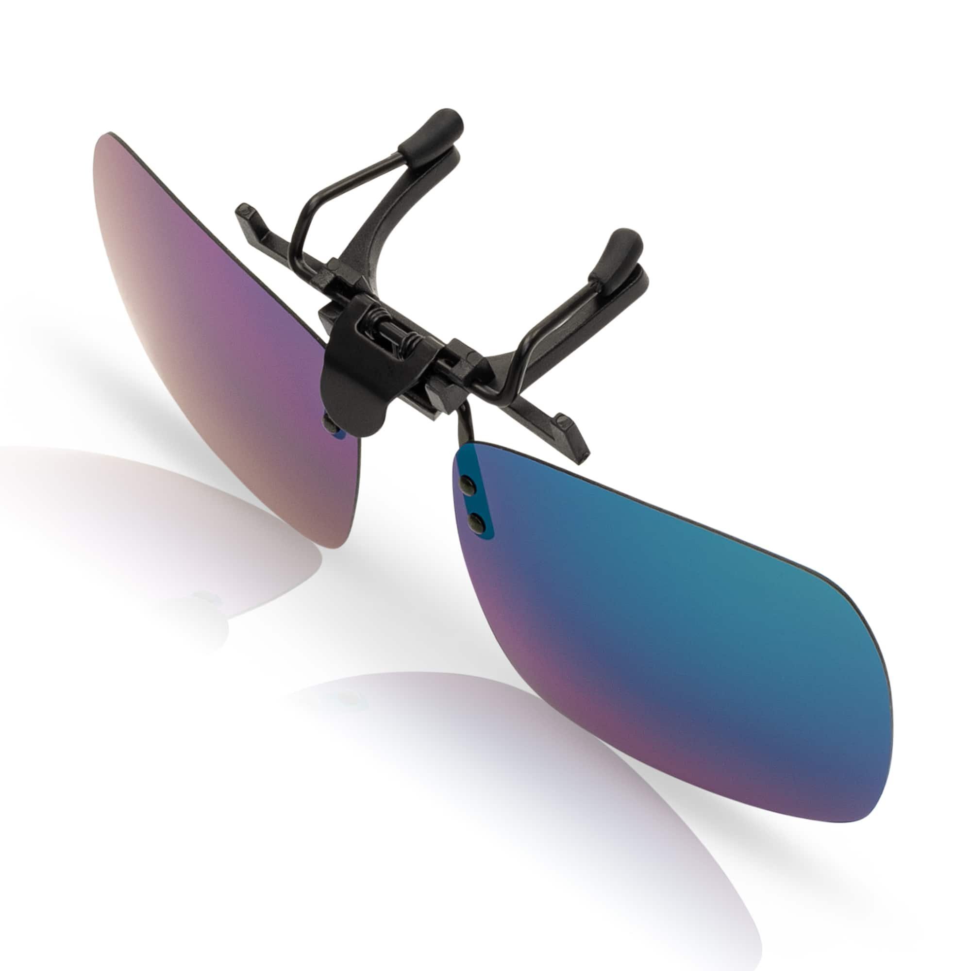 Aufsatz mit Clip polarisierten Brillen Polarisiert Violett Eyewear On Linsen BEZLIT Sonnenbrille (1-St)