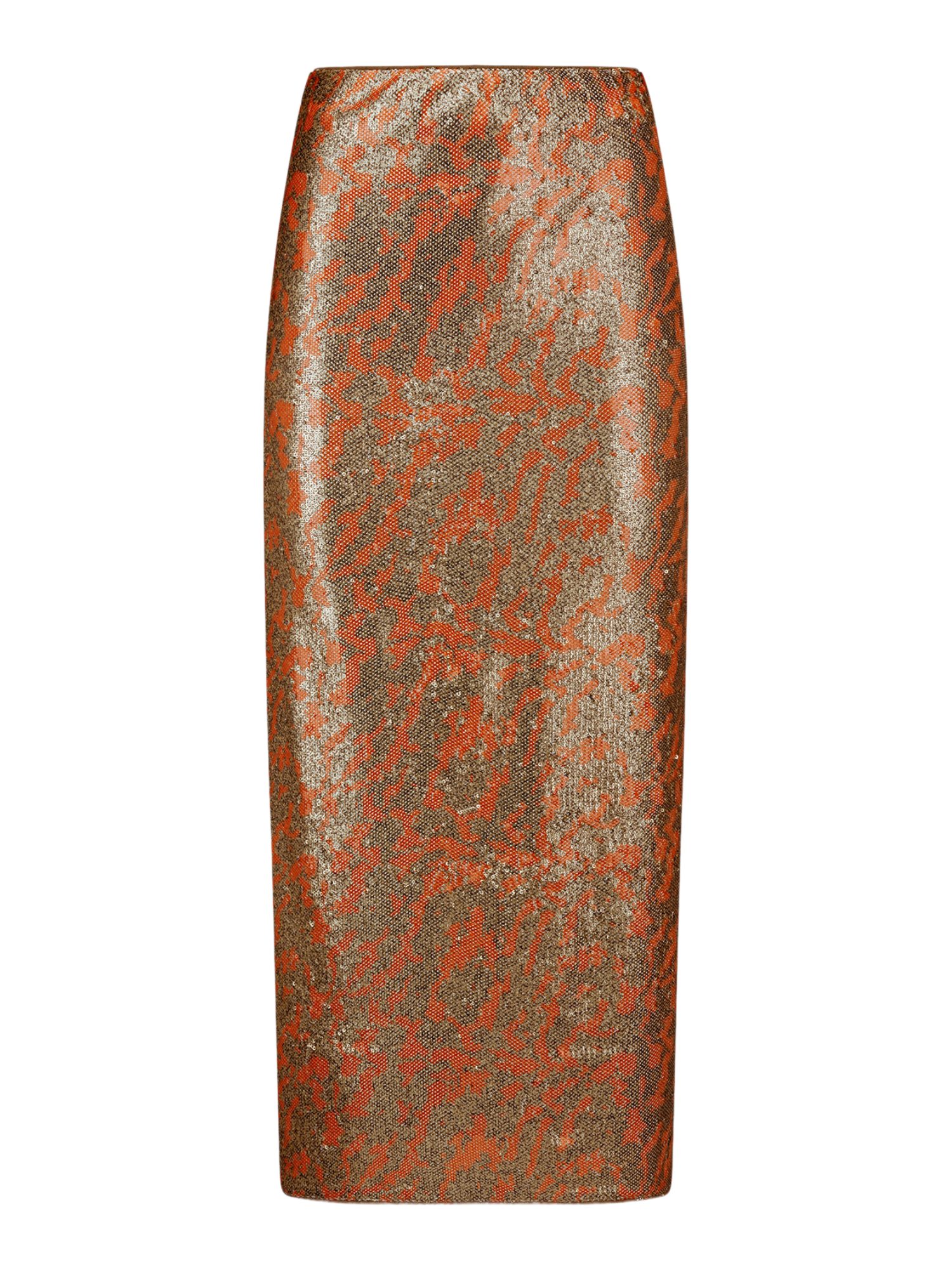 Riani Strickrock orange,Freizeit,Polyester,Allover-Print,Regular Fit,Mittel