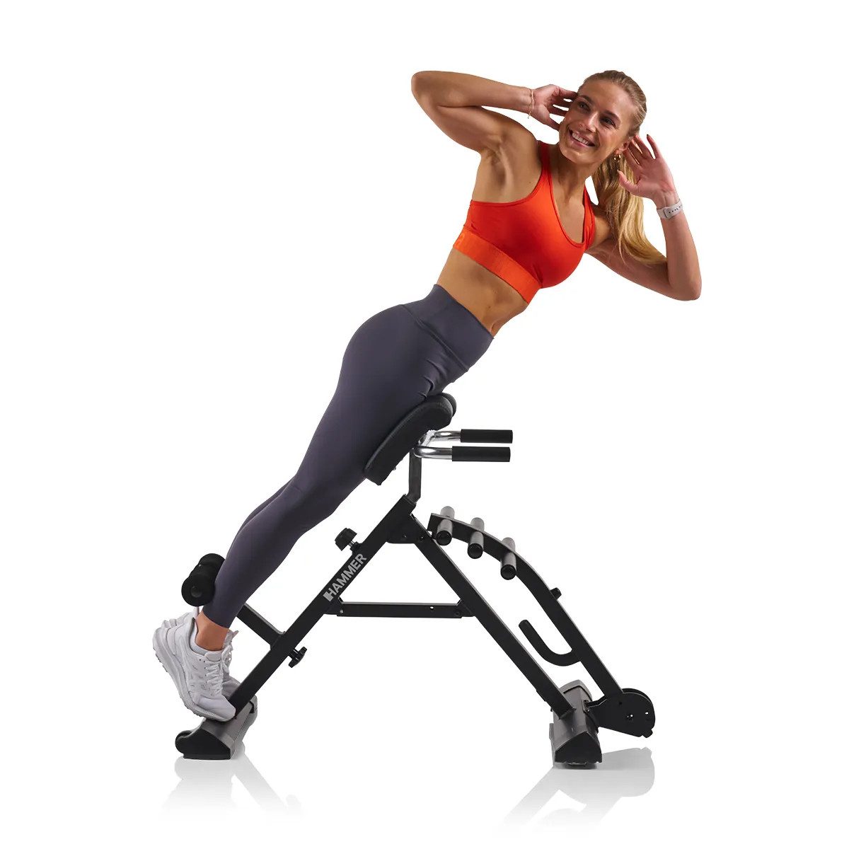 Hammer Trainingsstation Rückentrainer Tricon Flex, 3 in 1 Rücken-Komplett-Trainer
