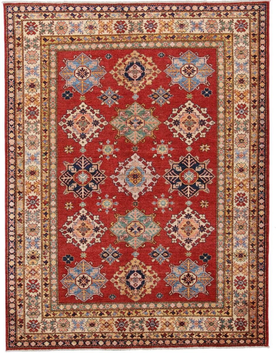 Orientteppich Kazak 196x253 Handgeknüpfter Orientteppich, Nain Trading, rechteckig, Höhe: 5 mm
