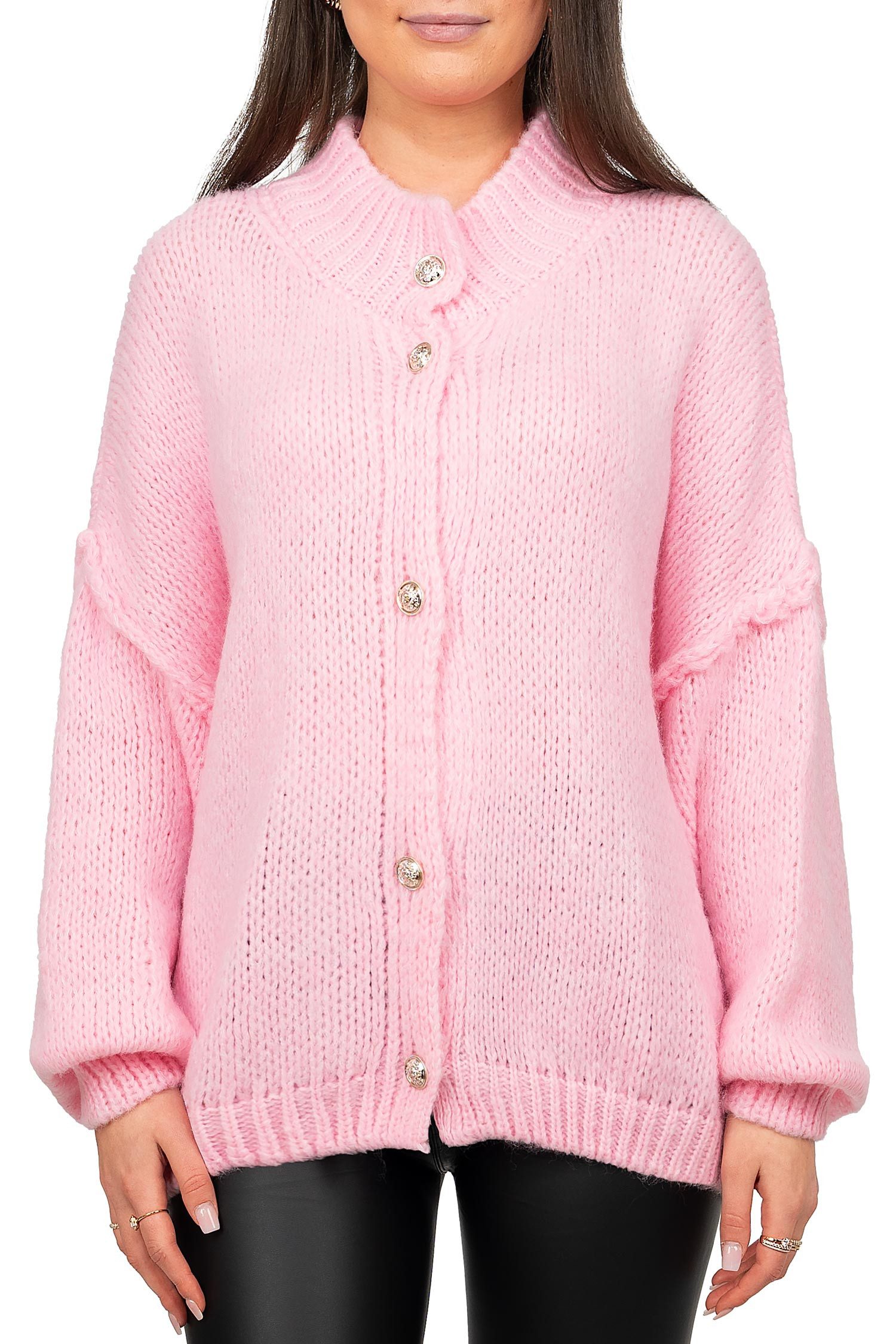 Reichstadt Strickjacke Damen Relaxed Fit Pullover günstig online kaufen