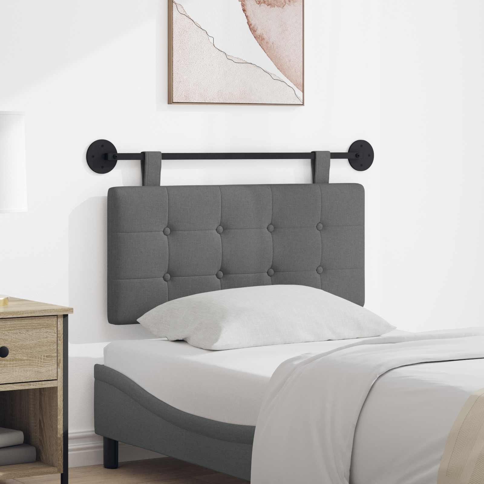 vidaXL Bett Hängendes Kopfteil Stoff (1-tlg) – Bild 2 von 5
