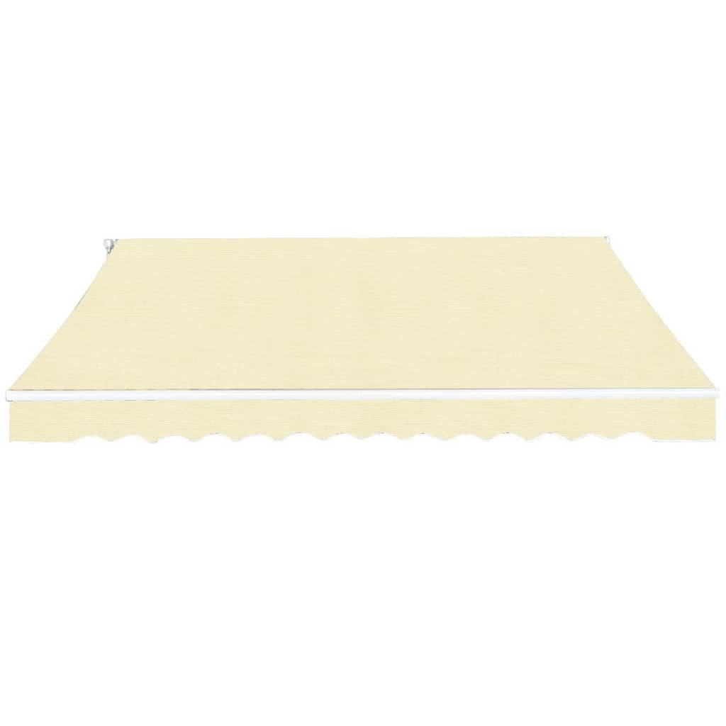 vidaXL Markise Gelenkarmmarkise 400 cm Cremeweiß (1-St)