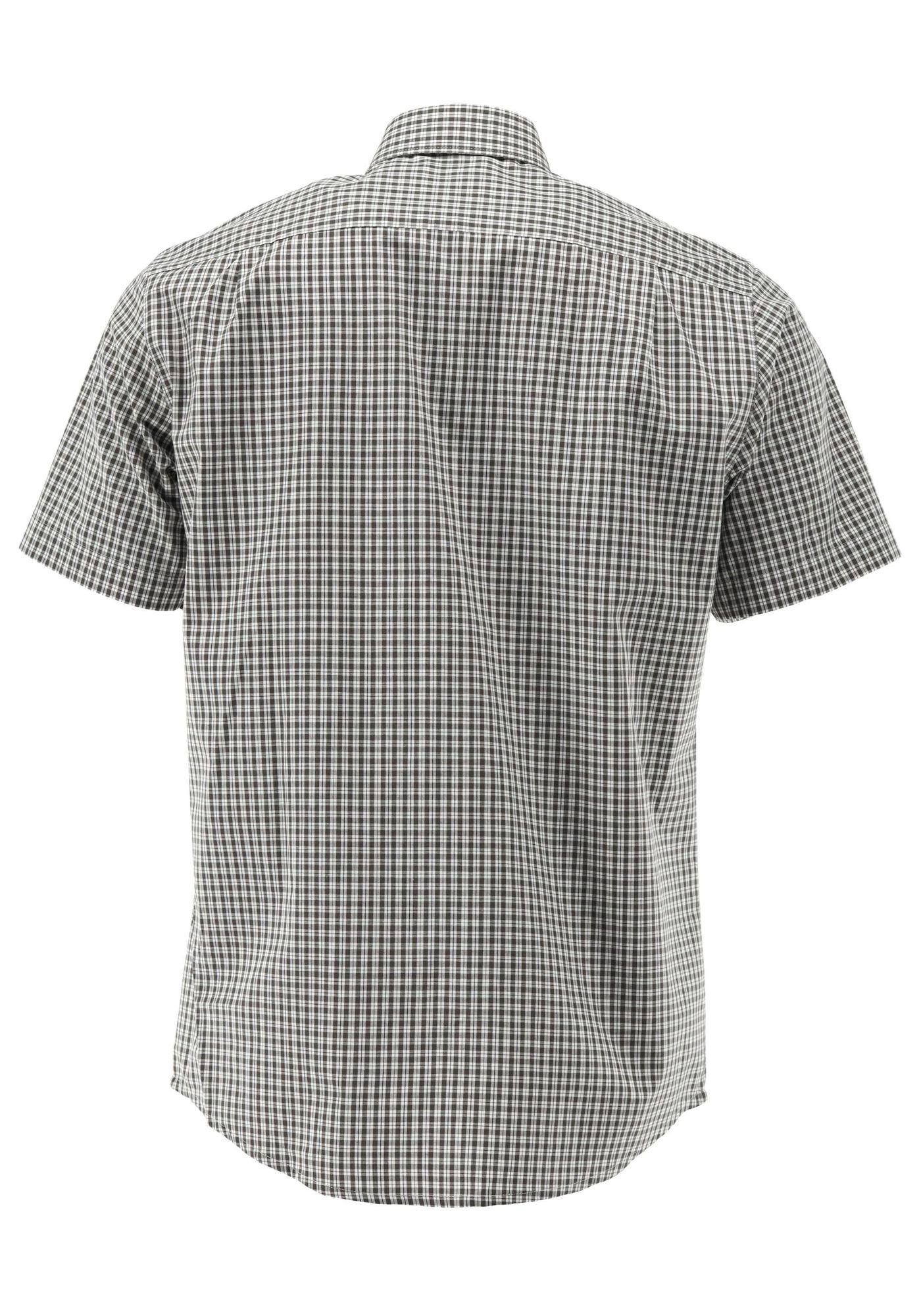 Brusttasche Rhadi dunkelgrün Kurzarmhemd mit aufgesetzter Trachtenhemd OS-Trachten