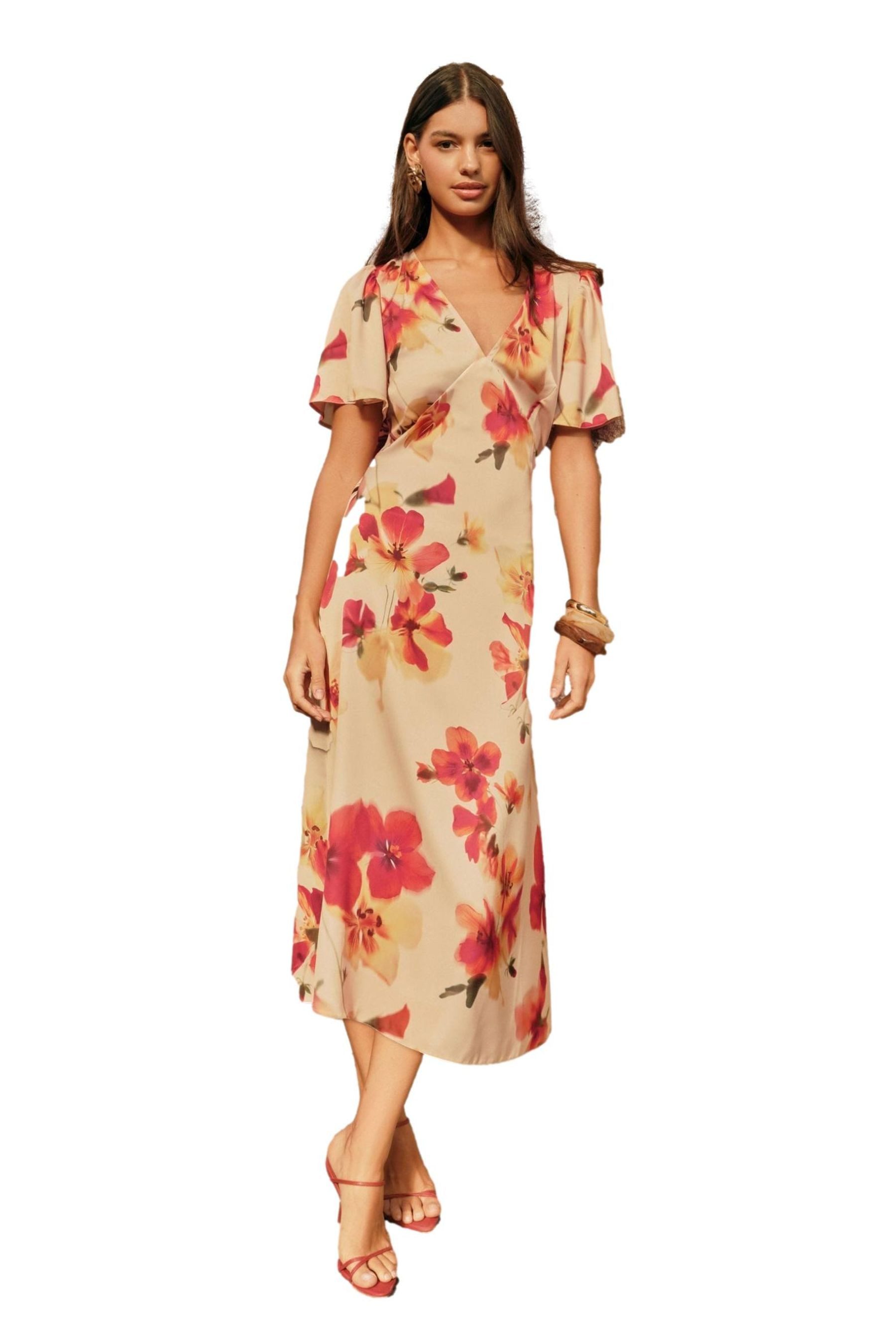 Friends Like These Midikleid Friends Like These Satin-Midikleid, Regular (1 günstig online kaufen