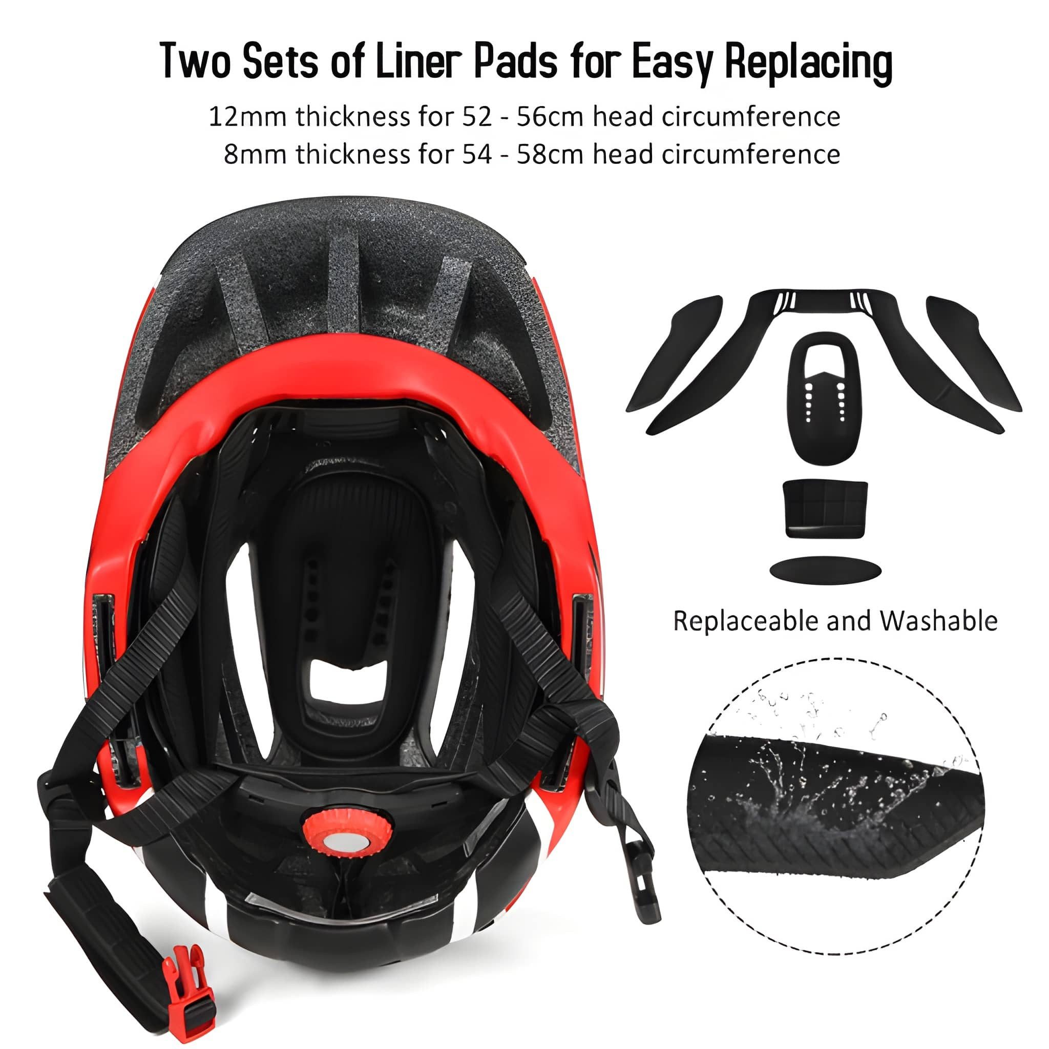 Lixada Kinderhelm Integralhelm Kinder Fahrradhelm Helm Radfahren Skateboarding, ab 2 Jahren, 13 Lüftungsschlitze, Mundschutz – Bild 4 von 5