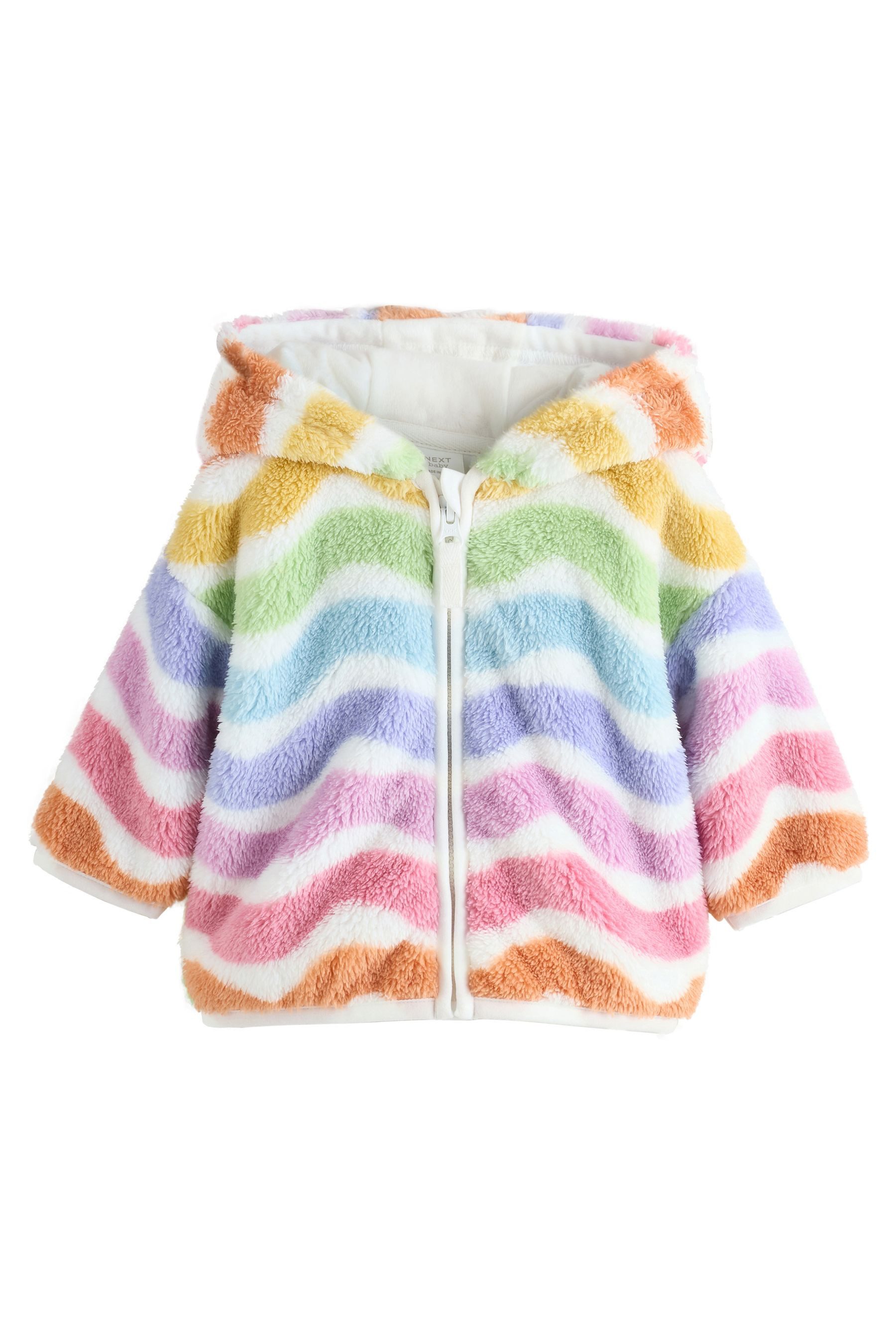 Next Kapuzenfleecejacke Baby Fleecejacke mit Reißverschluss und Kapuze (1-St)