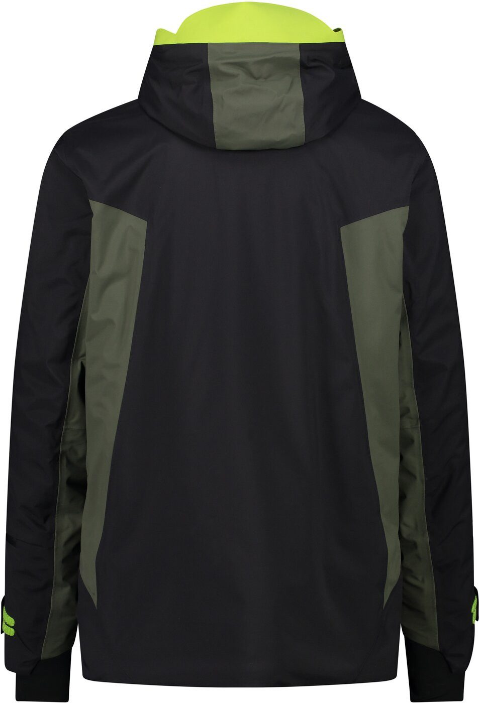 CMP Funktionsjacke MAN JACKET FIX HOOD NERO-OILGREEN