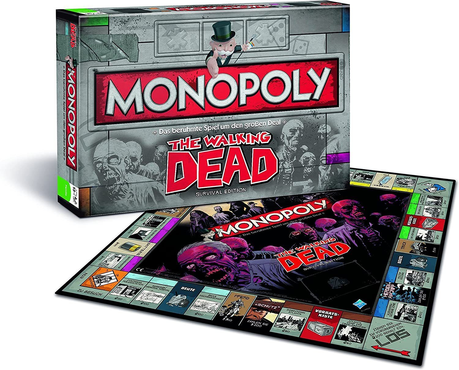Winning Moves Spiel Monopoly The Walking Dead Survival Edition, Brettspiel