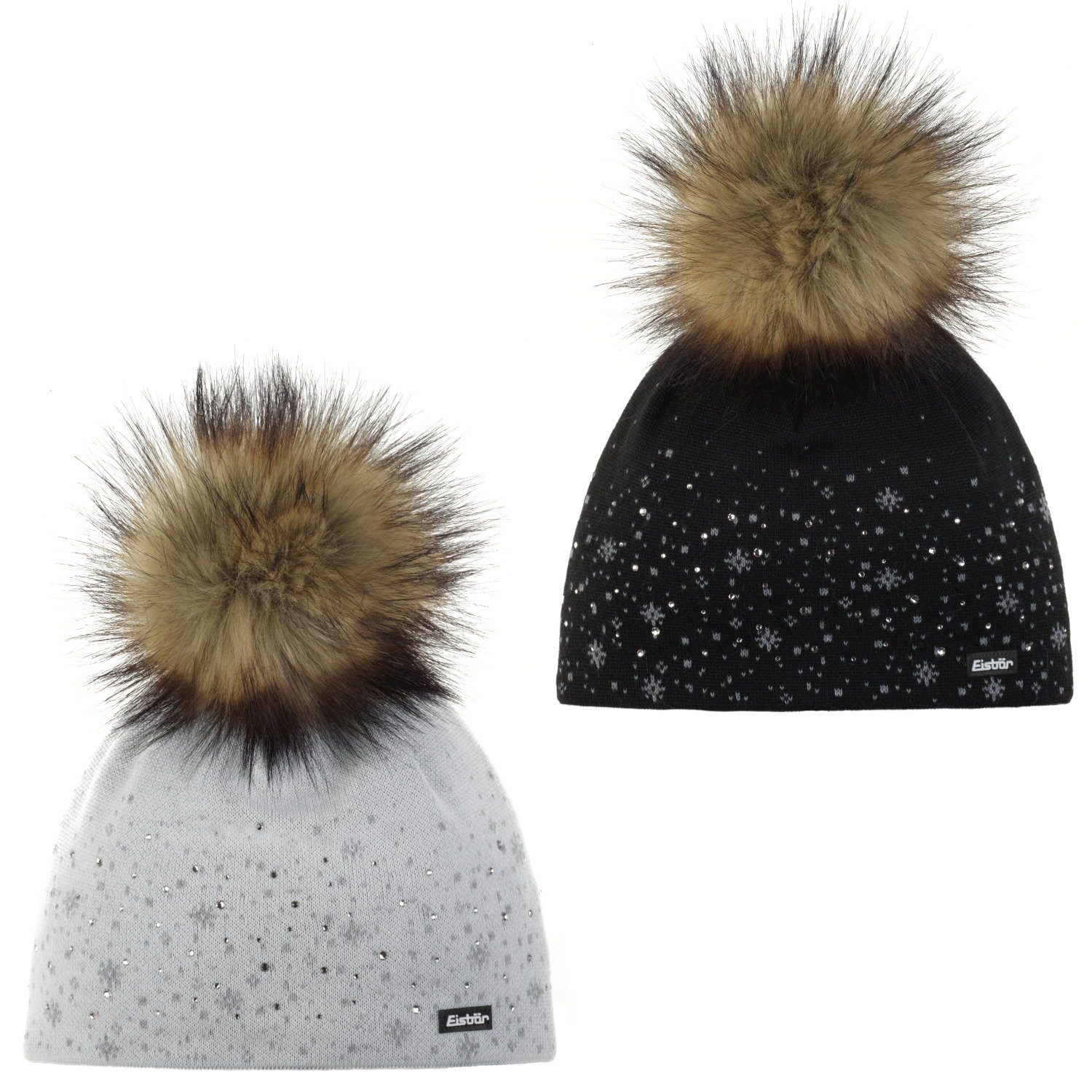 Eisbär Strickmütze Rana Lux Crystal Mütze mit Bommel (Stück)