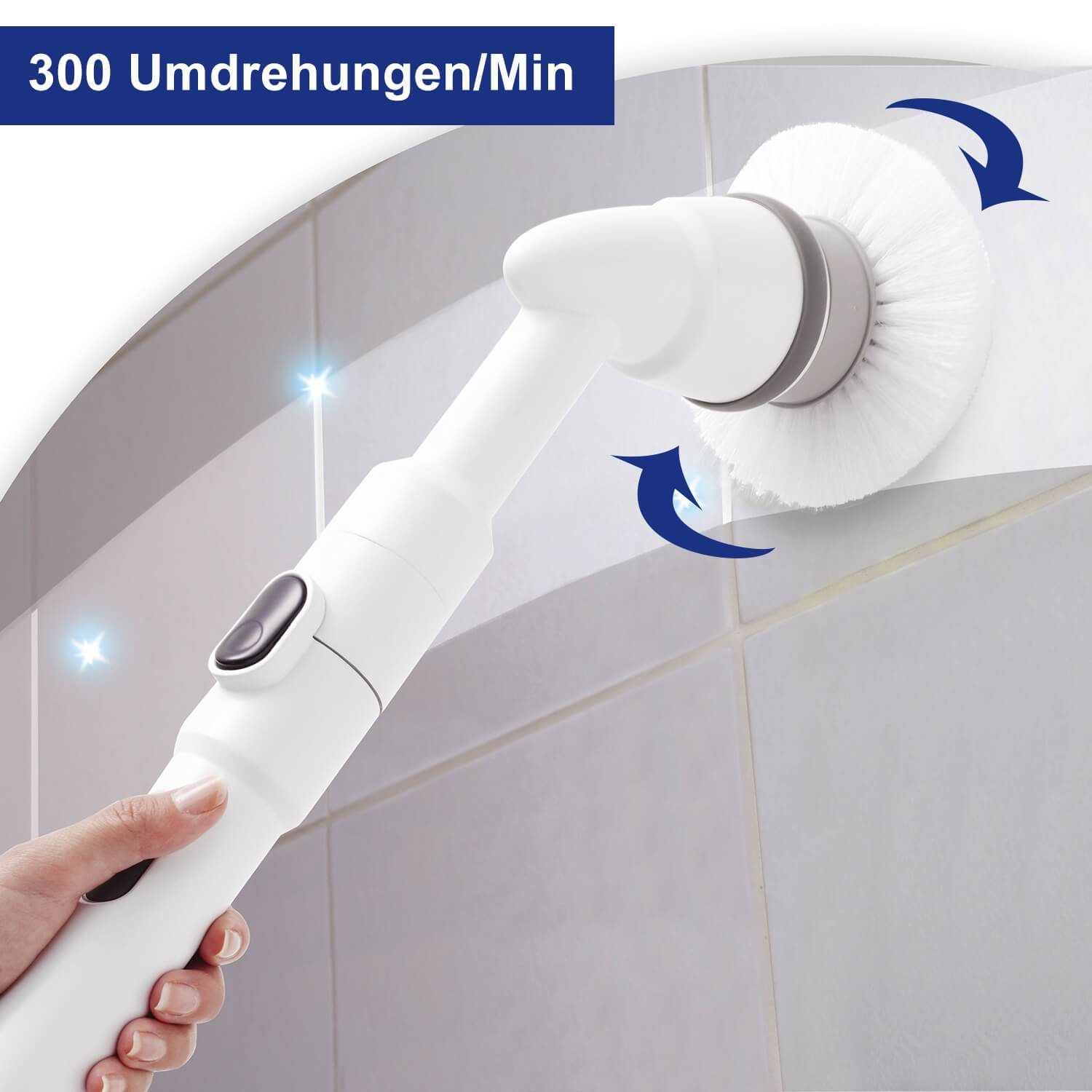 - Universal-Reinigungsbürste Reinigungsbürsten-Set Turbo Set 5-tlg Genius Elektrische Scrub Genius