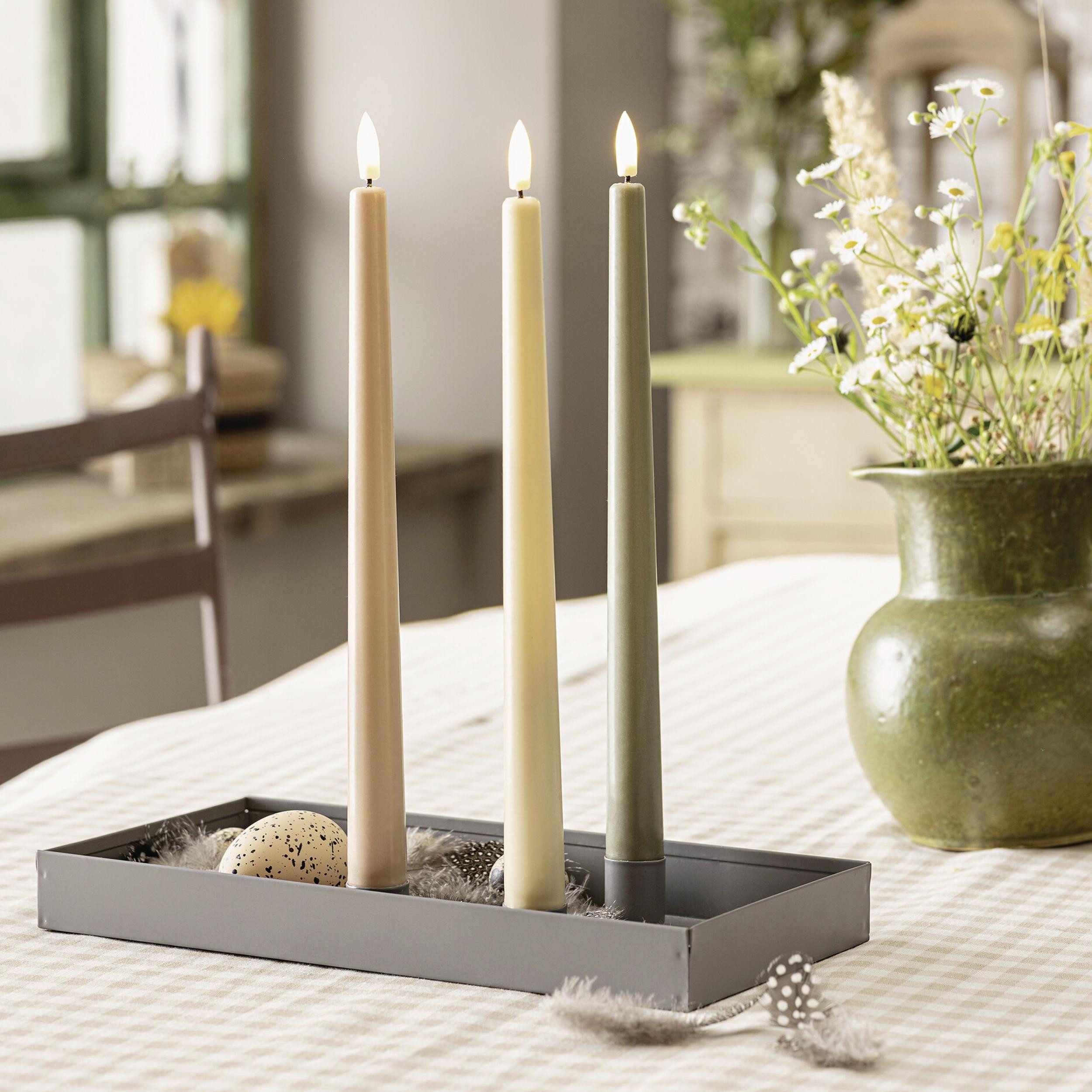 LED-Kerze LED-Stabkerze "Harmonie", 3er Set