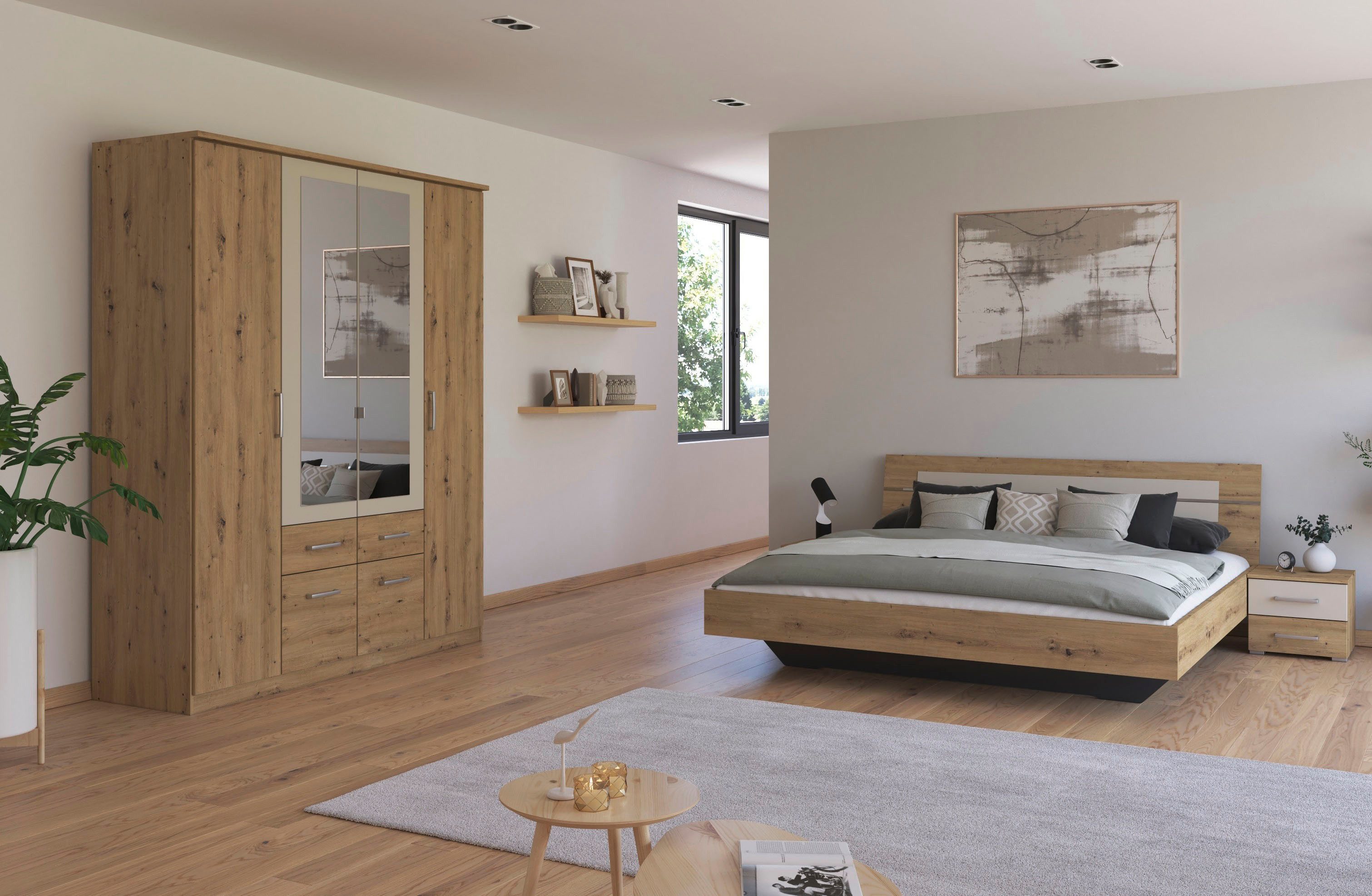 rauch Schlafzimmer-Set Komplettschlafzimmer Schlafzimmer BURANO mit günstig online kaufen