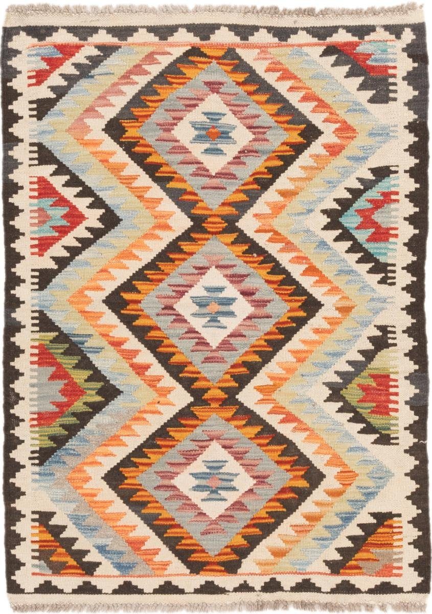 Orientteppich Kelim Afghan 80x111 Handgewebter Orientteppich, Nain Trading, rechteckig, Höhe: 3 mm