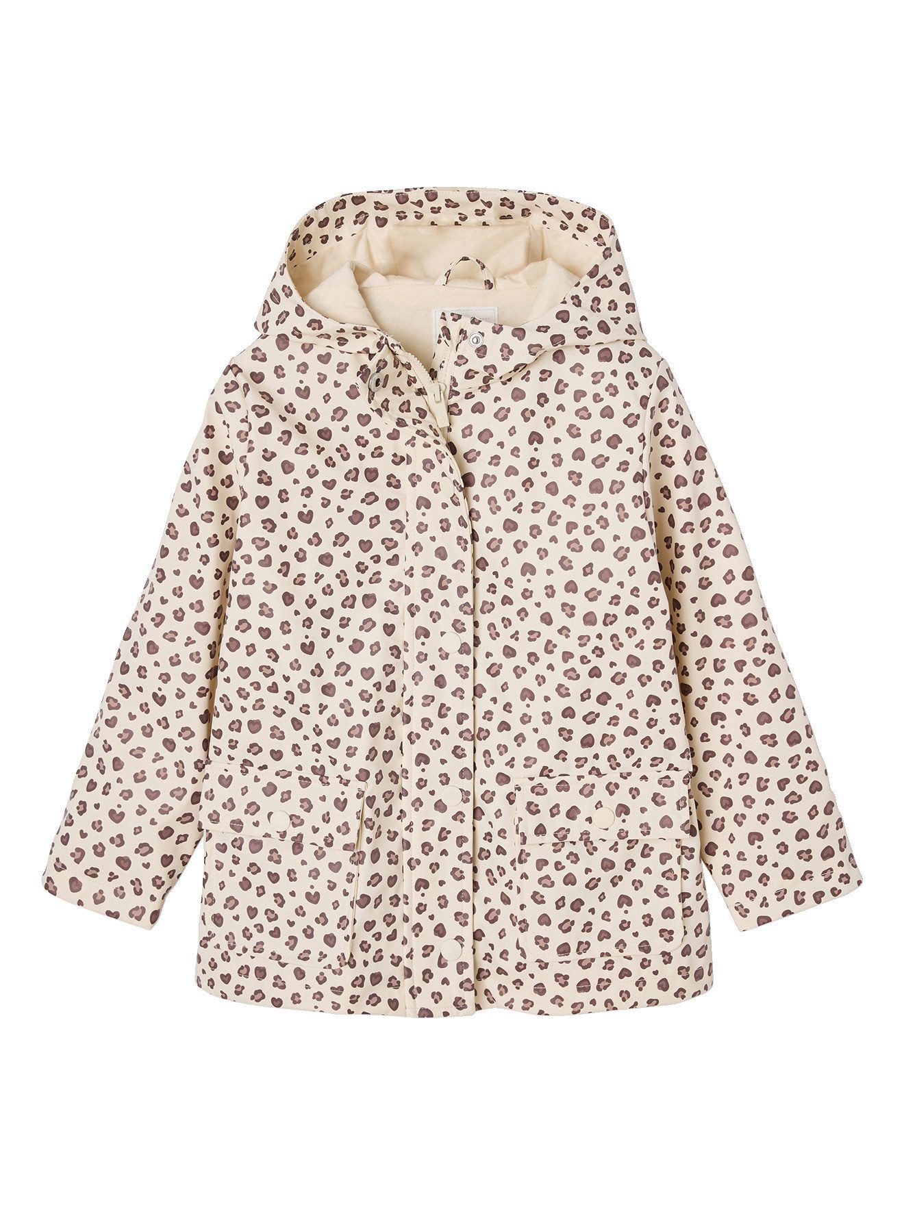 vertbaudet Regenjacke Mädchen Regenjacke mit Kapuze und Print