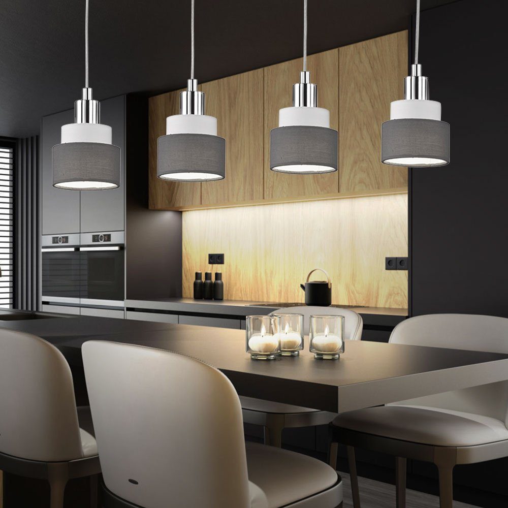 WOFI Hängeleuchte, Leuchtmittel nicht inklusive, Hängelampe Esstisch Pendelleuchte 4 flammig Hängeleuchte