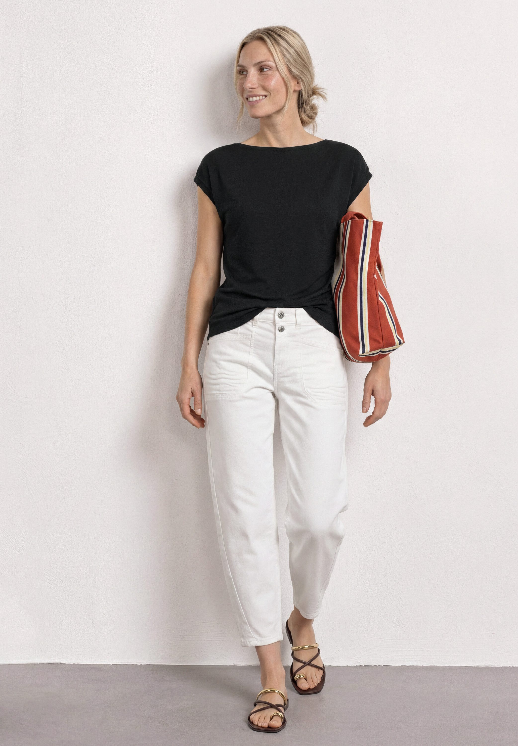 STREET ONE Shirttop Sommershirt mit Raffung – Bild 5 von 5