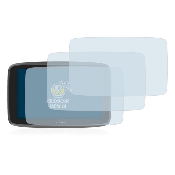BROTECT flexible Panzerglasfolie für TomTom Go 6200 Displayschutzglas 3 Stück Schutzglas Glasfolie matt entspiegelt Anti-Reflex