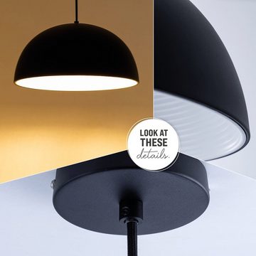 Paco Home Pendelleuchte SAWYER, ohne Leuchtmittel, Hängelampe Esszimmer Küchenlampe Hängend 1,5m Textilkabel Ã˜40,5cm