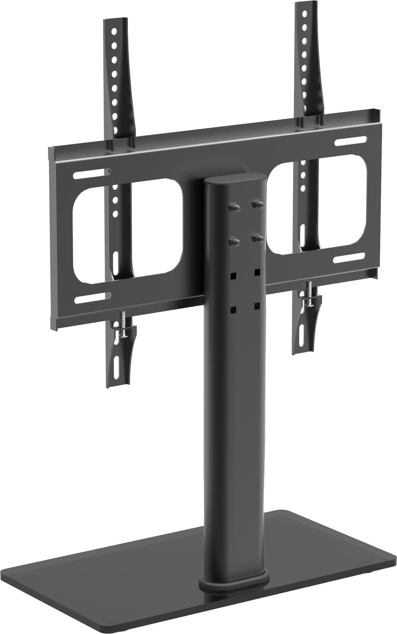 VCM TV-Ständer B-TTS-400 B. 46 x T. 24 x H. 67 cm, (bis 55 Zoll, 1, TV Standfuß Aufsatz Erhöhung, Fernseh Ständer aus hochwertigem Stahl) – Bild 3 von 5