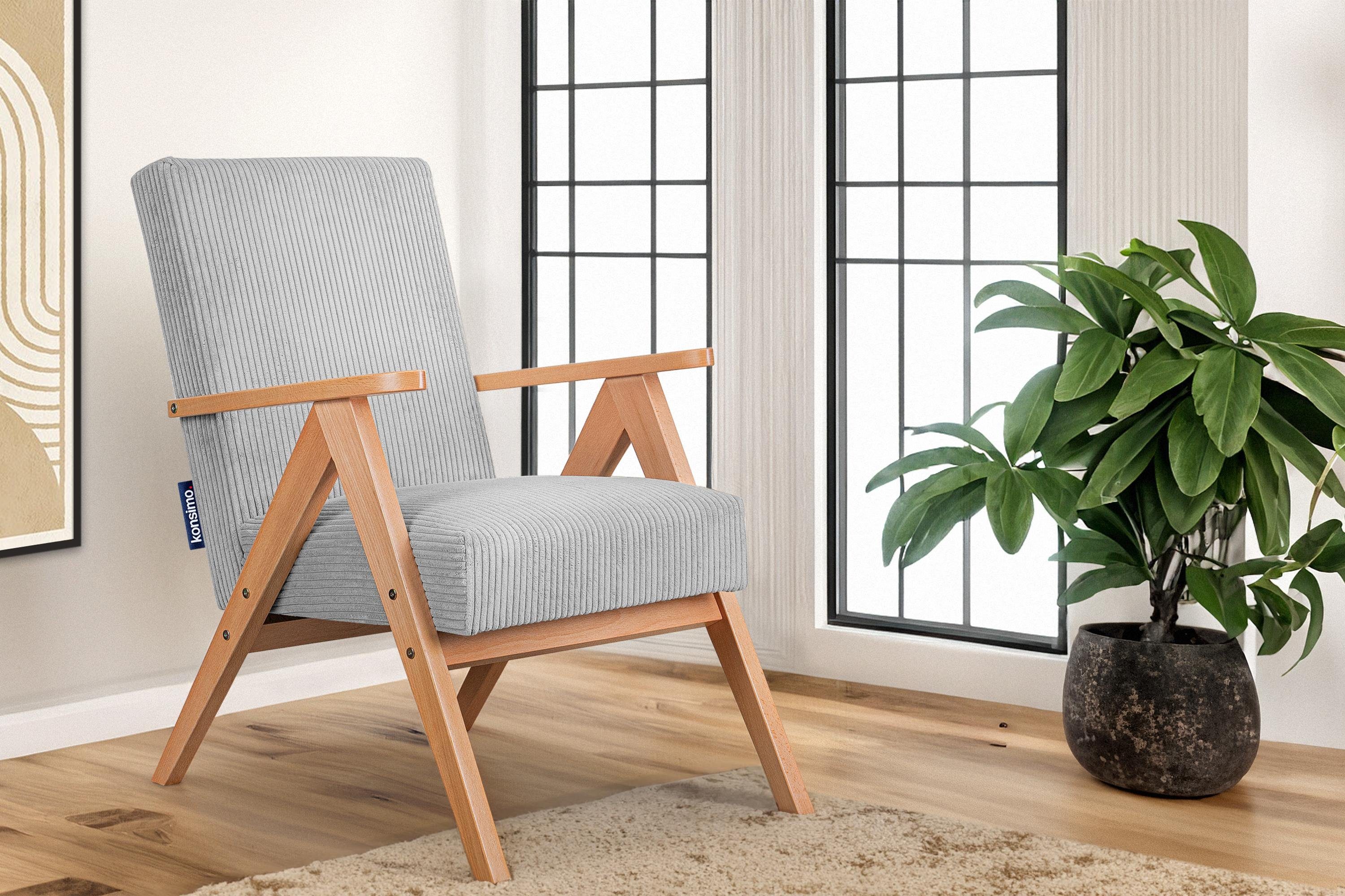 KONSIMO® Cocktailsessel NASET Sessel, Rahmen aus günstig online kaufen